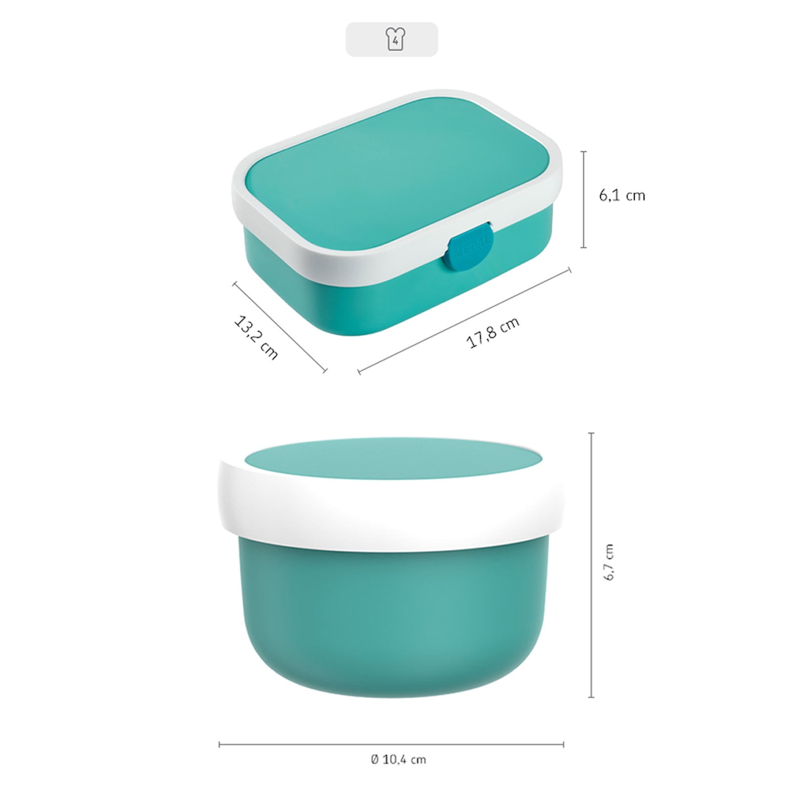 Mepal Lunchbox »Obst- und Bentobox L.O.L. Surprise Campus 300 & 750 ml bunt«