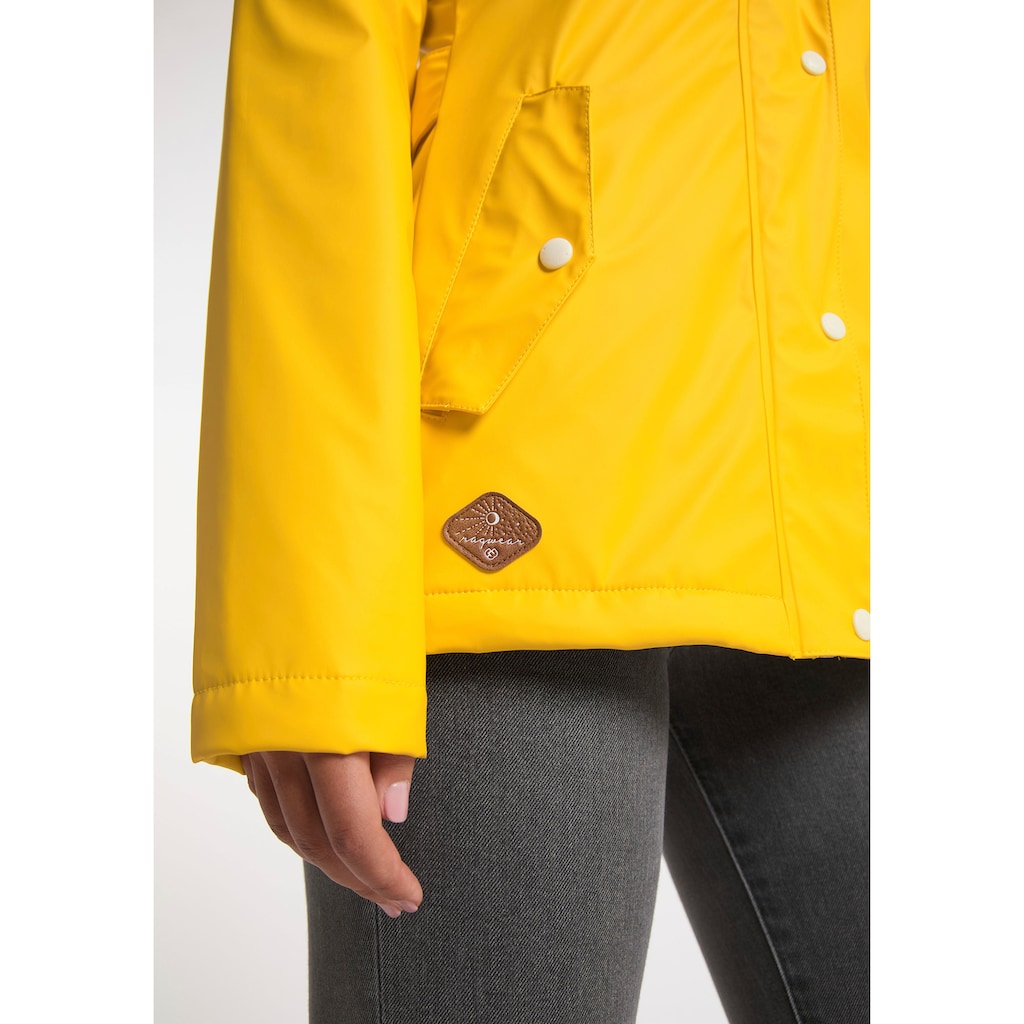 Ragwear Regenjacke »MARGE«, mit Kapuze, Waterproof Fabric