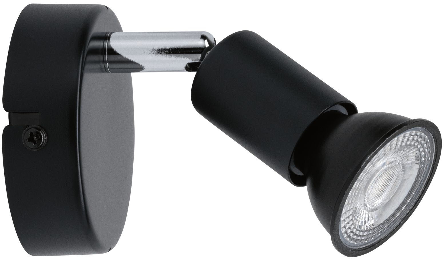 Paulmann Wandleuchte »Carolina«, 1 flammig, Leuchtmittel GU10 | ohne Leuchtmittel, Spotlight IP44 max. 1x10W Chrom 230V Metall, GU 10