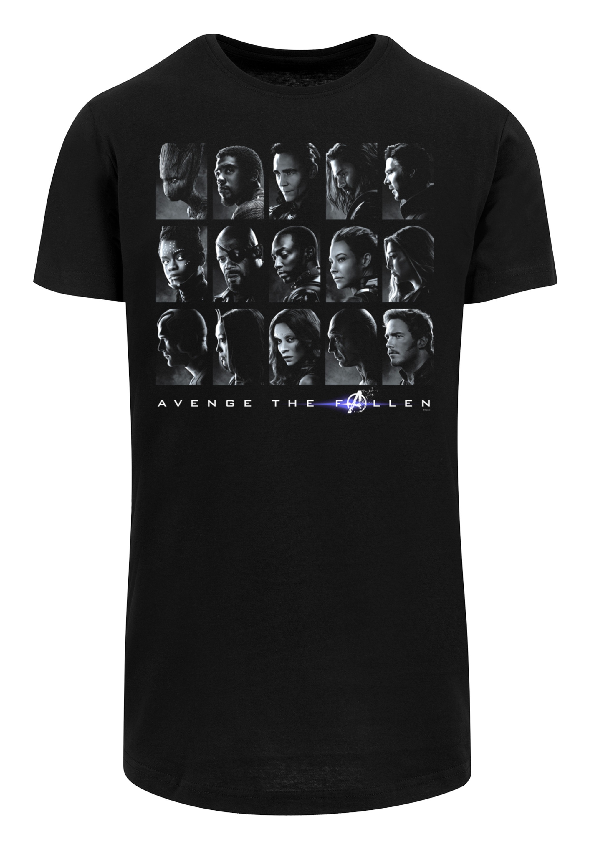F4NT4STIC T-Shirt »Marvel Avengers Endgame The Fallen Heroes«, Herren,Premium Merch,Lang,Longshirt,Logo Print