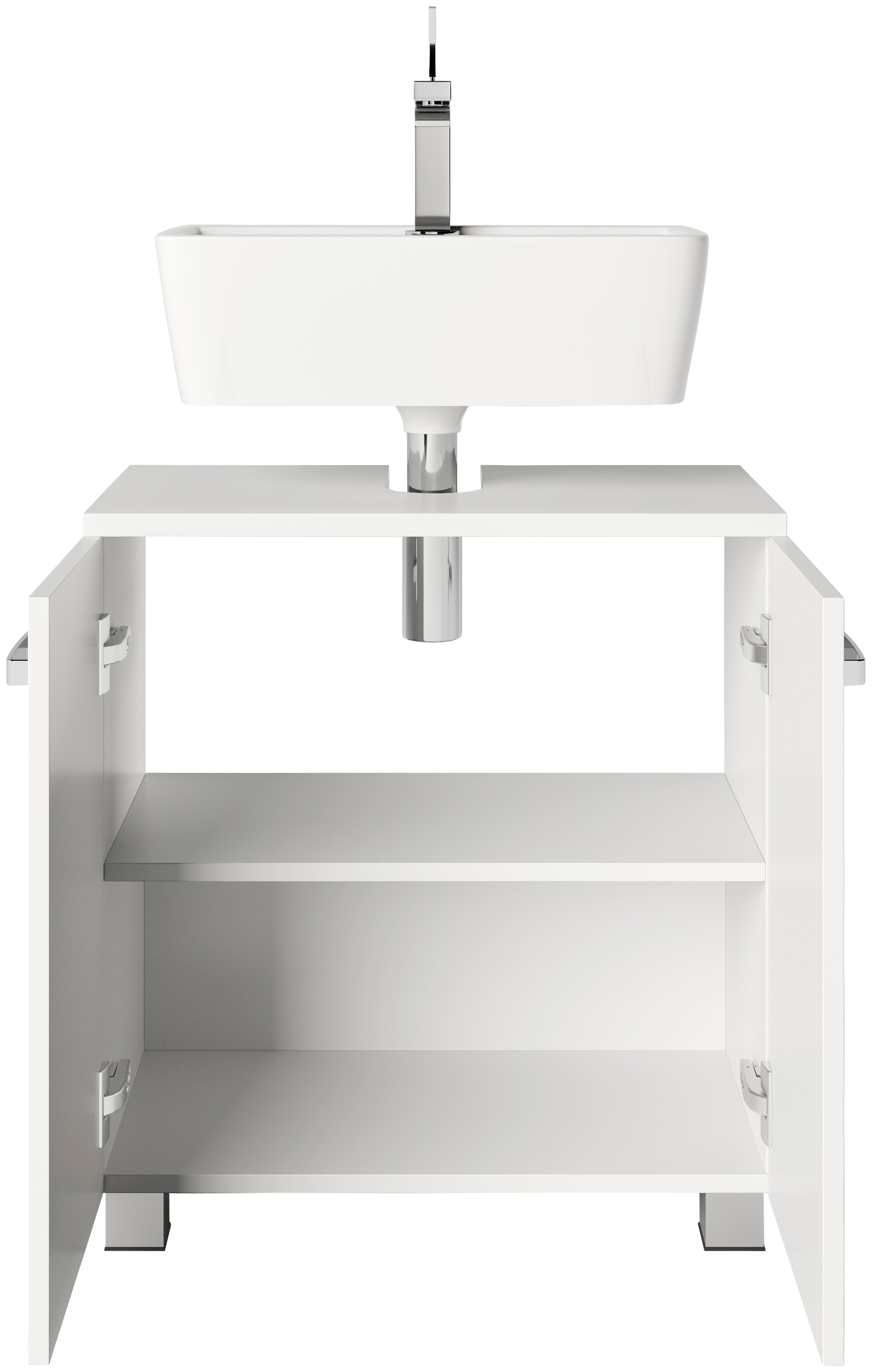 welltime Waschbeckenunterschrank »Cosmo«, BxTxH: ca. 60x32,5x63,5 cm, 2 Fächer