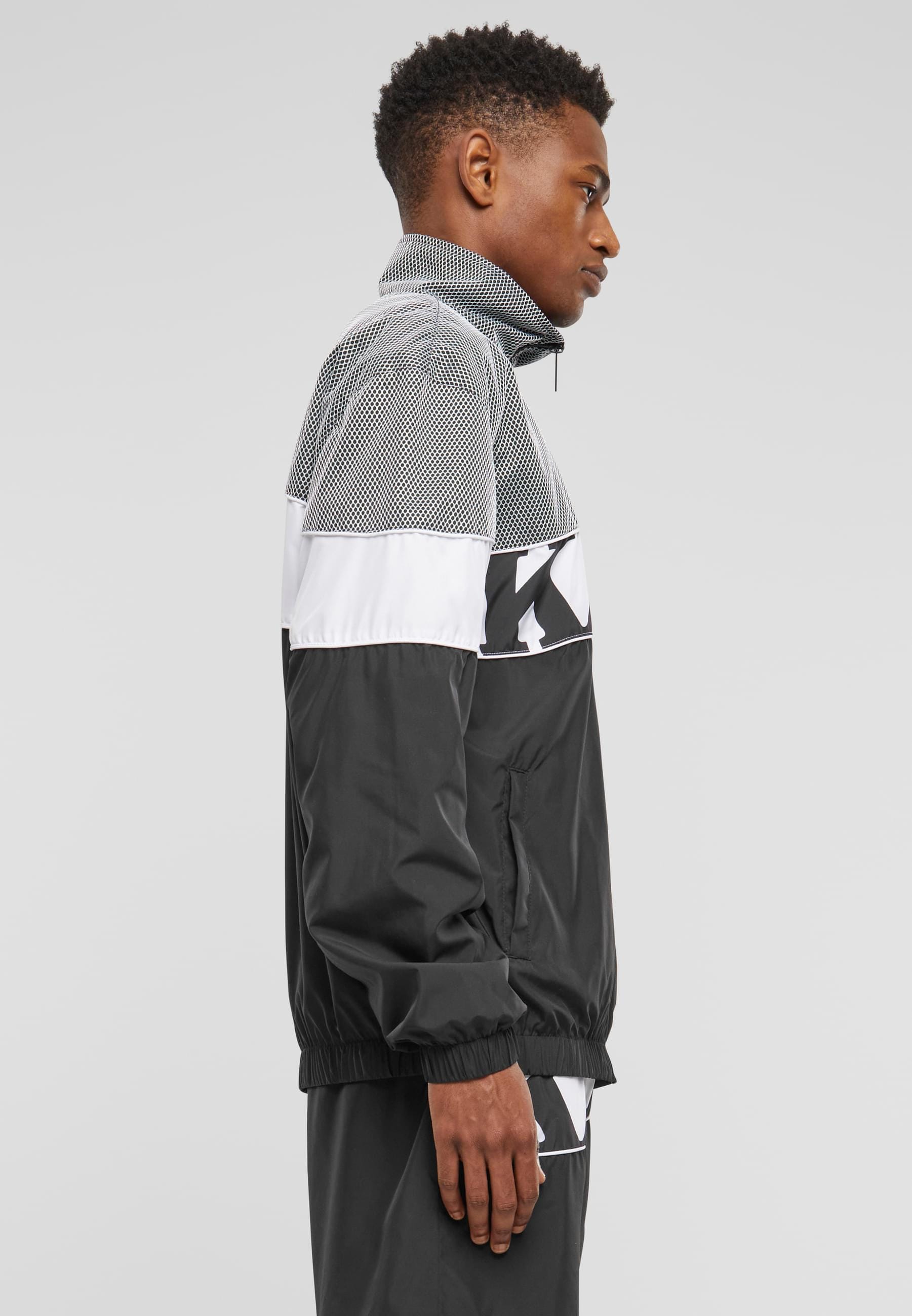 Karl Kani Trainingsjacke »Karl Kani Herren KM242-011-2 Wavy Retro Block Trackjacket«, (1 St.), ohne Kapuze
