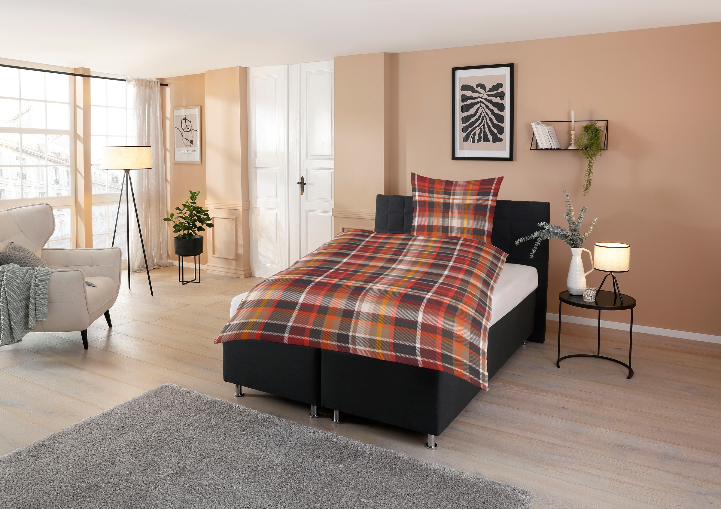 CASATEX Bettwäsche "Silan" 2 Stk. tlg. zeitloses,rustikales Design, markant günstig online kaufen