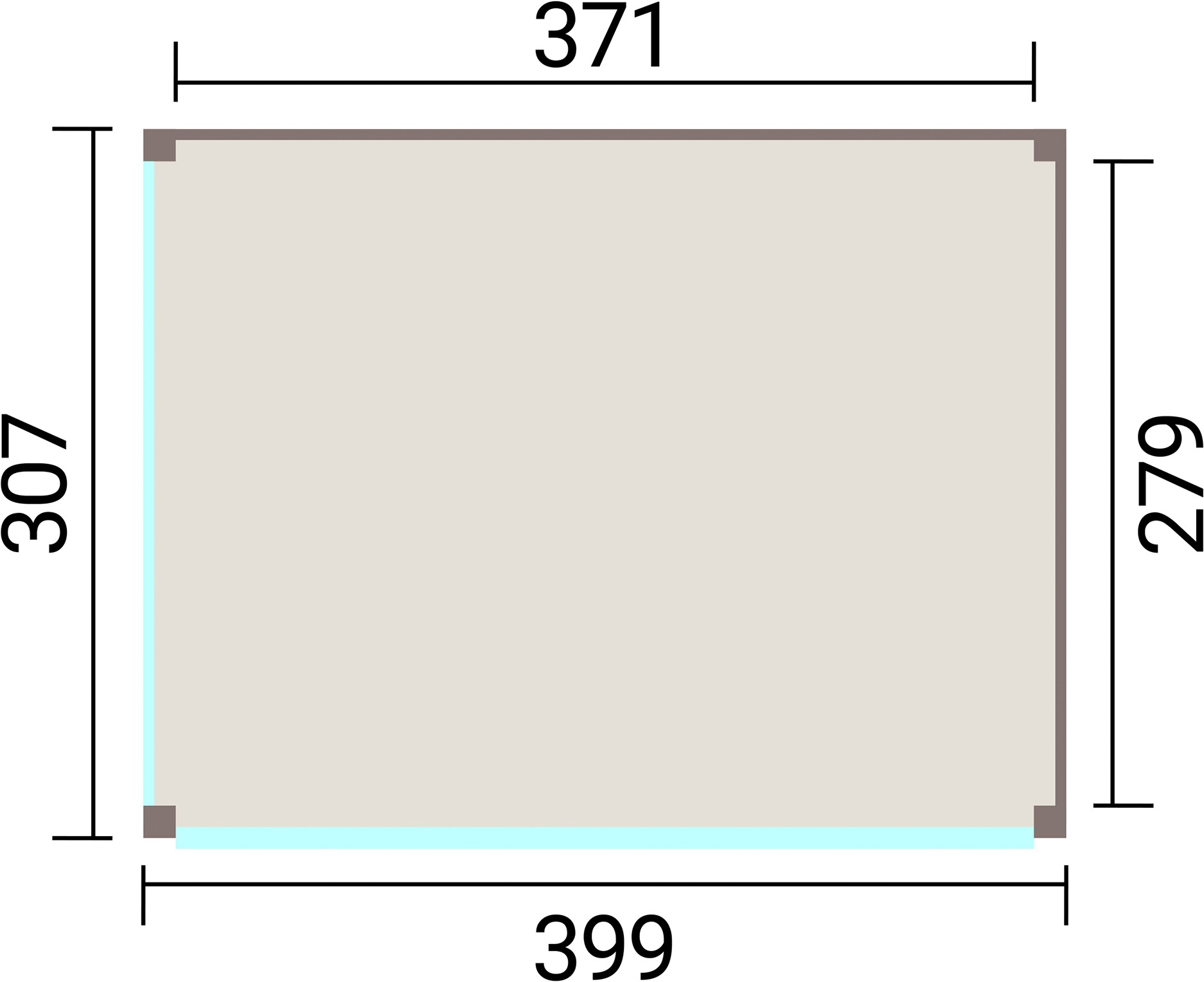weka Holzpavillon »Lumley Lauben-Set Gr. 2.3« BxTxH: 307x399x245 cm