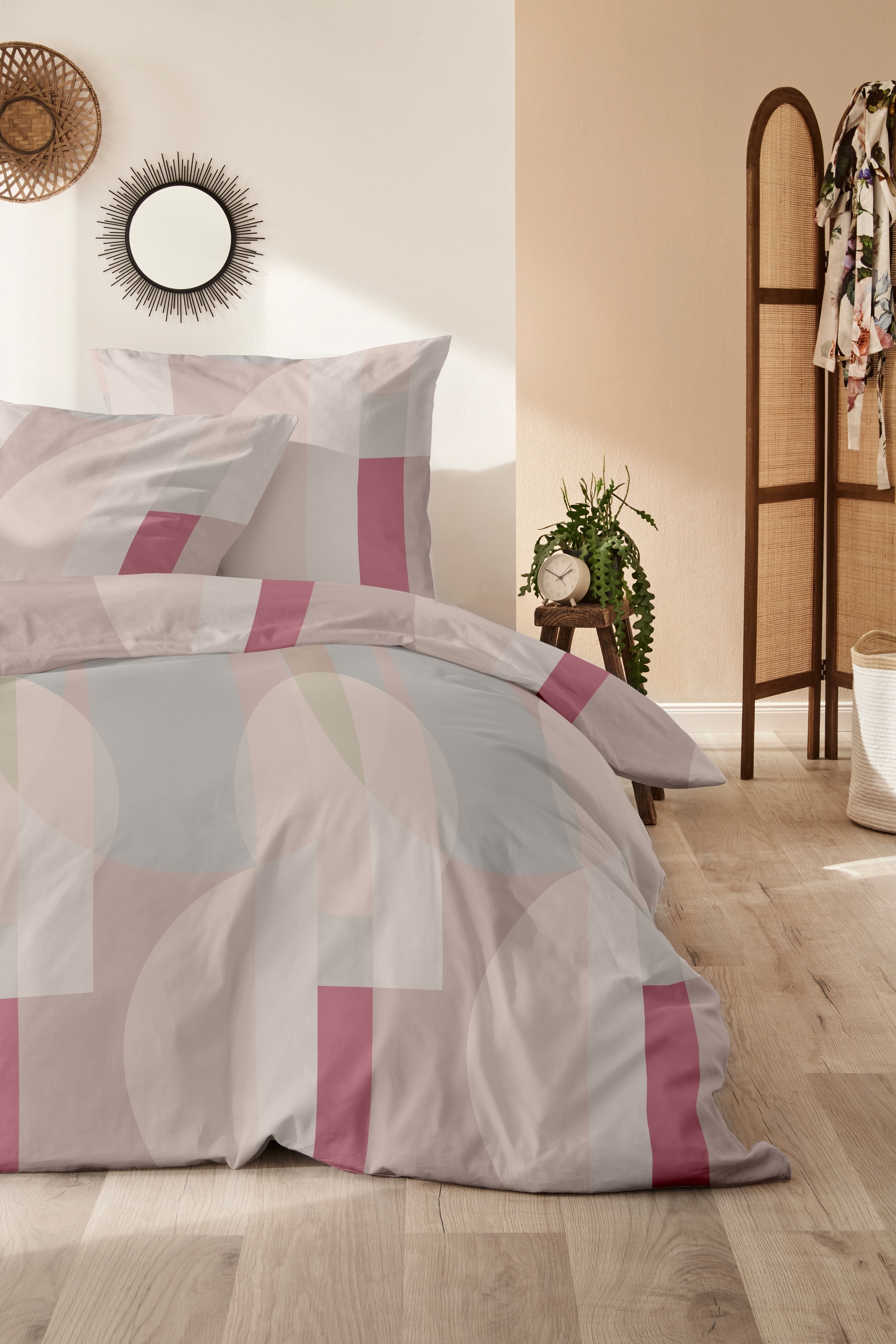 Primera Bettwäsche "Feinbiber-Bettwäsche Ball" 2 Stk. mit modernem Muster günstig online kaufen