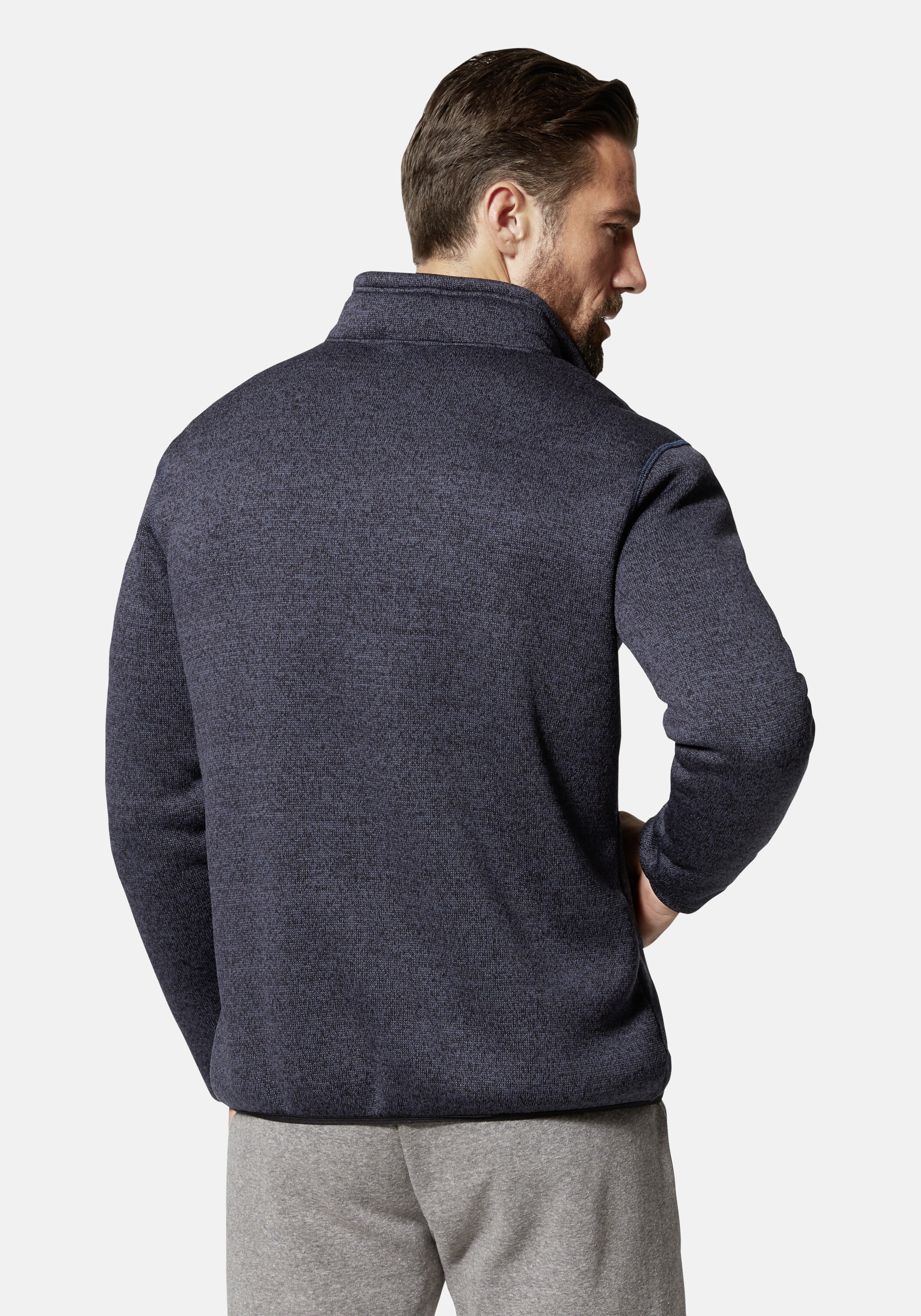 HERO by John Medoox Sweatjacke »Sherpajacke Hero by John Medoox Trend«, Sherpa fleece Straight Fit Casual Sherpa für Herren