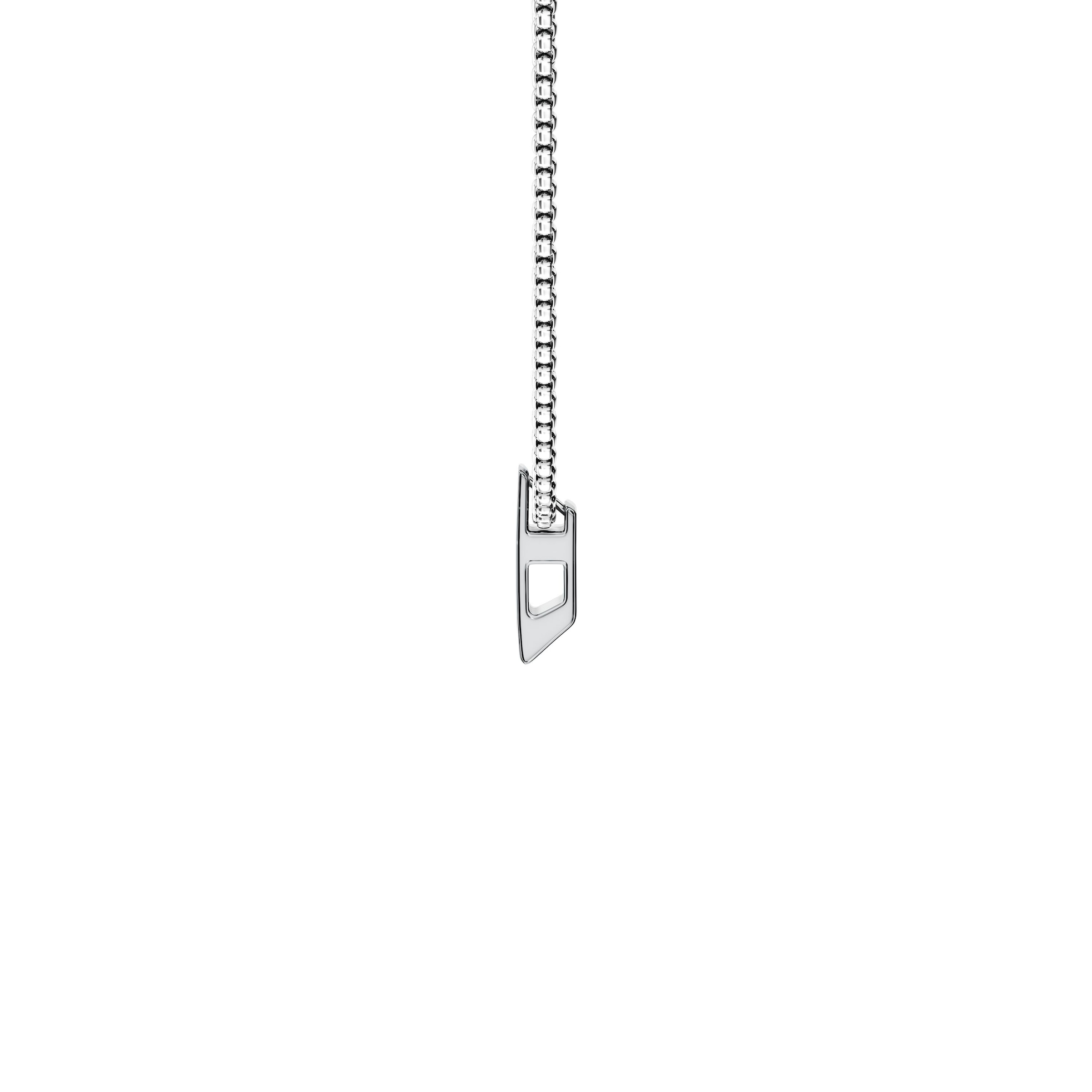 Diesel Kette mit Anhänger »Schmuck Geschenk Edelstahl Halsschmuck Halskette D Logo« Emaille