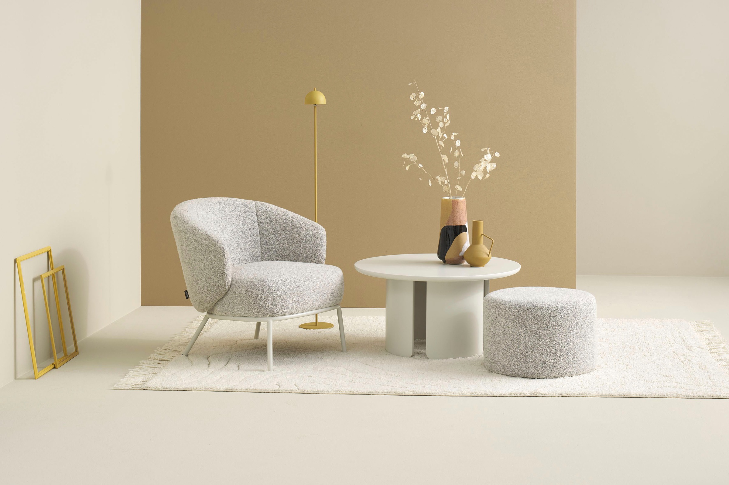 SCHÖNER WOHNEN-Kollektion Couchtisch »MOLDE« 1 Stk. tlg. 80 cm, mit variabel montierbarem Untergestell