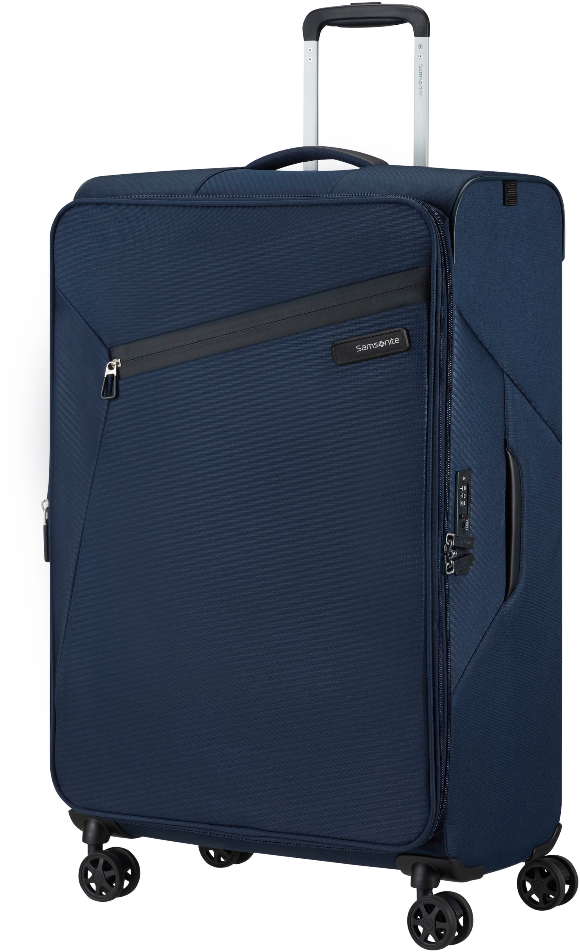 Samsonite Weichgepäck-Trolley »LITEBEAM, verschiedene Größen und Farben«, 4 Rollen, Reisekoffer Aufgabegepäck Trolley Volumenerweiterung bei M/L