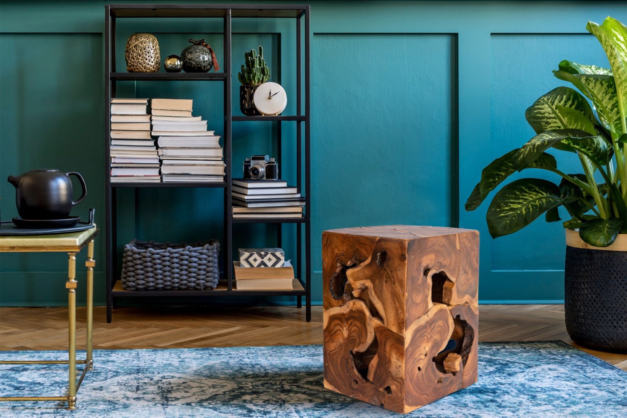 Kayoom Beistelltisch "Radix 425, hochwertiges Teakholz, Natur-Design" 1 Stk günstig online kaufen