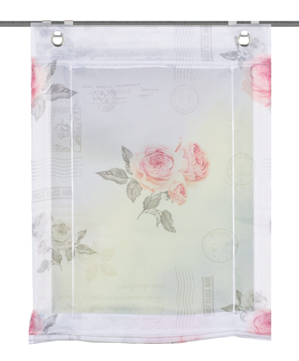 HOME WOHNIDEEN Raffrollo »AMORE« mit Hakenaufhängung ohne Bohren und Schrauben bedruckt