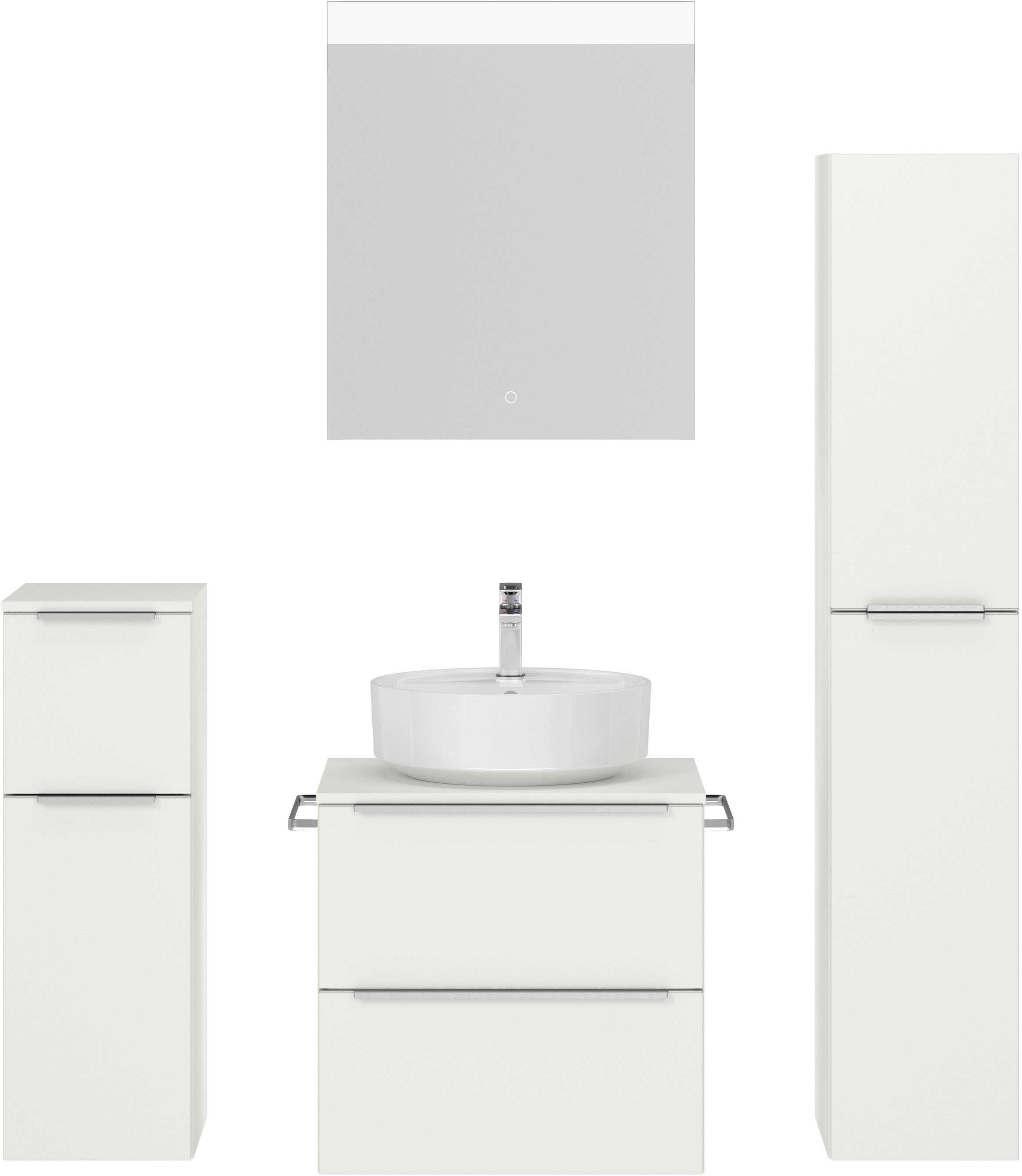 nobilia Badmöbel-Set "Alvene" vormontiert, mit Soft-Close, 4 Stk. tlg. günstig online kaufen