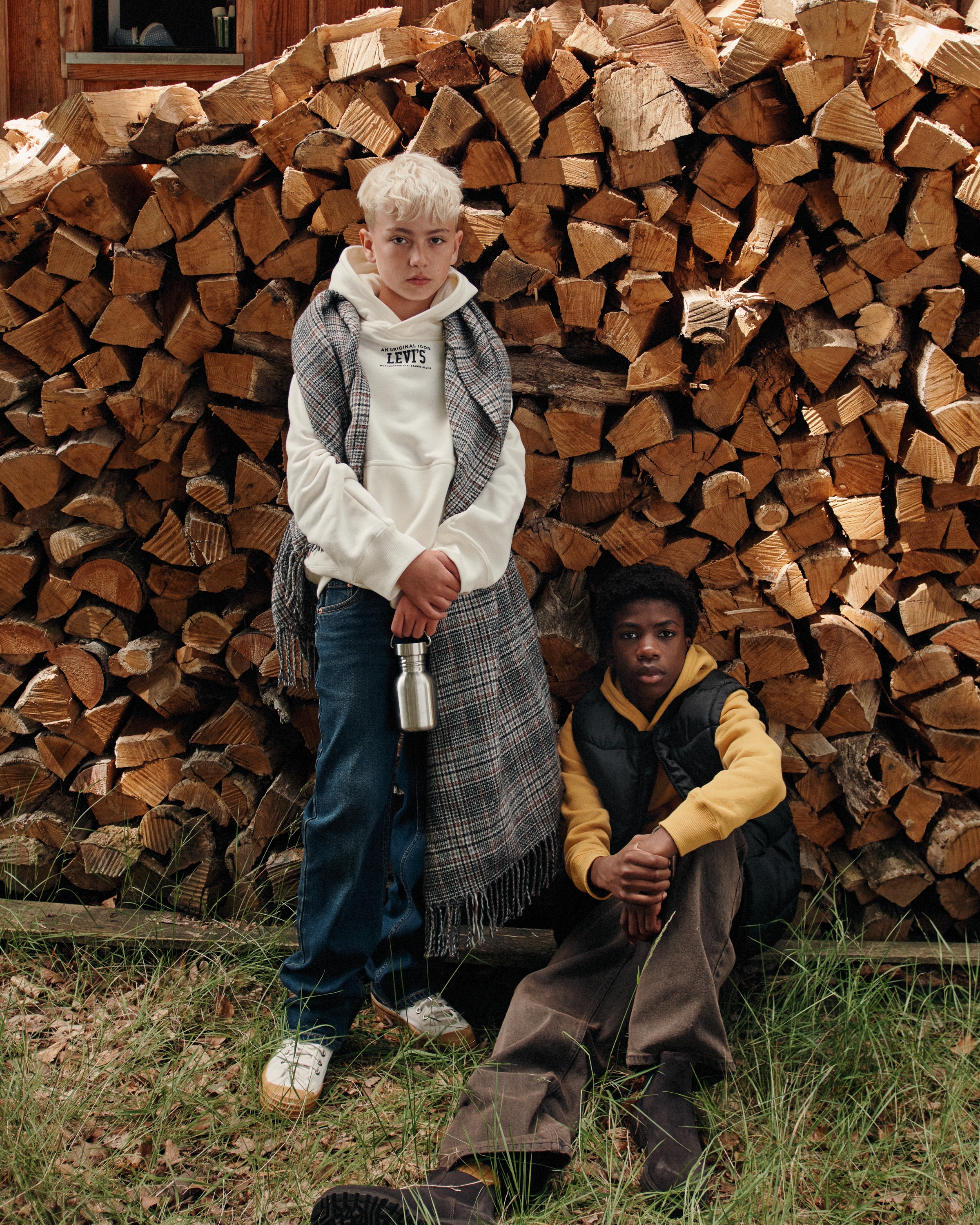 Levi's® Kids Steppweste »LVB BATWING EMB PUFFER VEST« mit Blouson-Kragen / Logo-Stickerei / für Boys