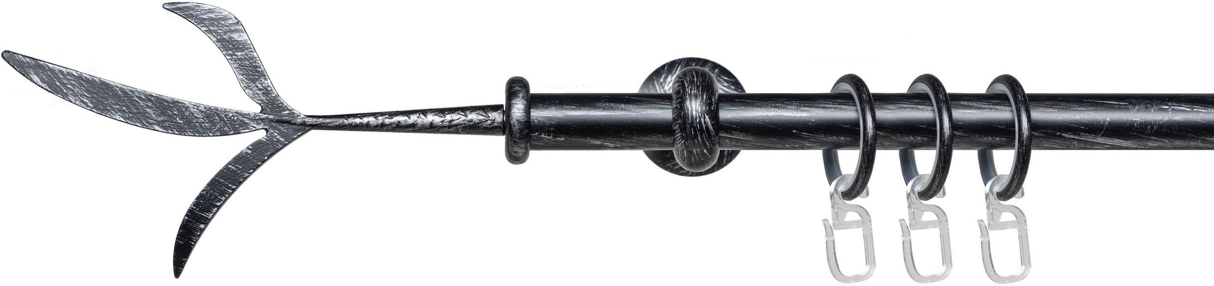 Liedeco Gardinenstange "Esp Zweig" Ø 16 mm 1 läufig-läufig Fixmaß 1-läufig günstig online kaufen