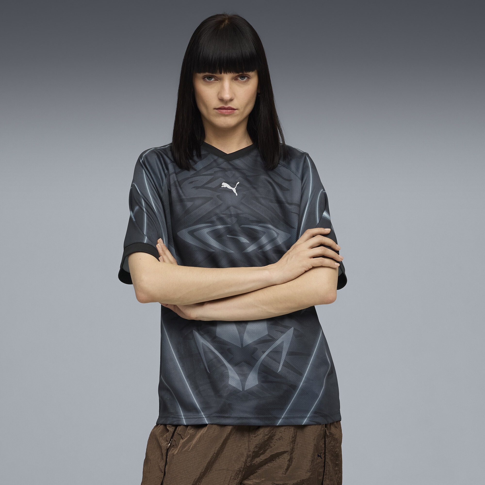 PUMA Trainingsshirt "PUMATECH Allover-Print Relaxed Fußballtrikot Erwachsen günstig online kaufen