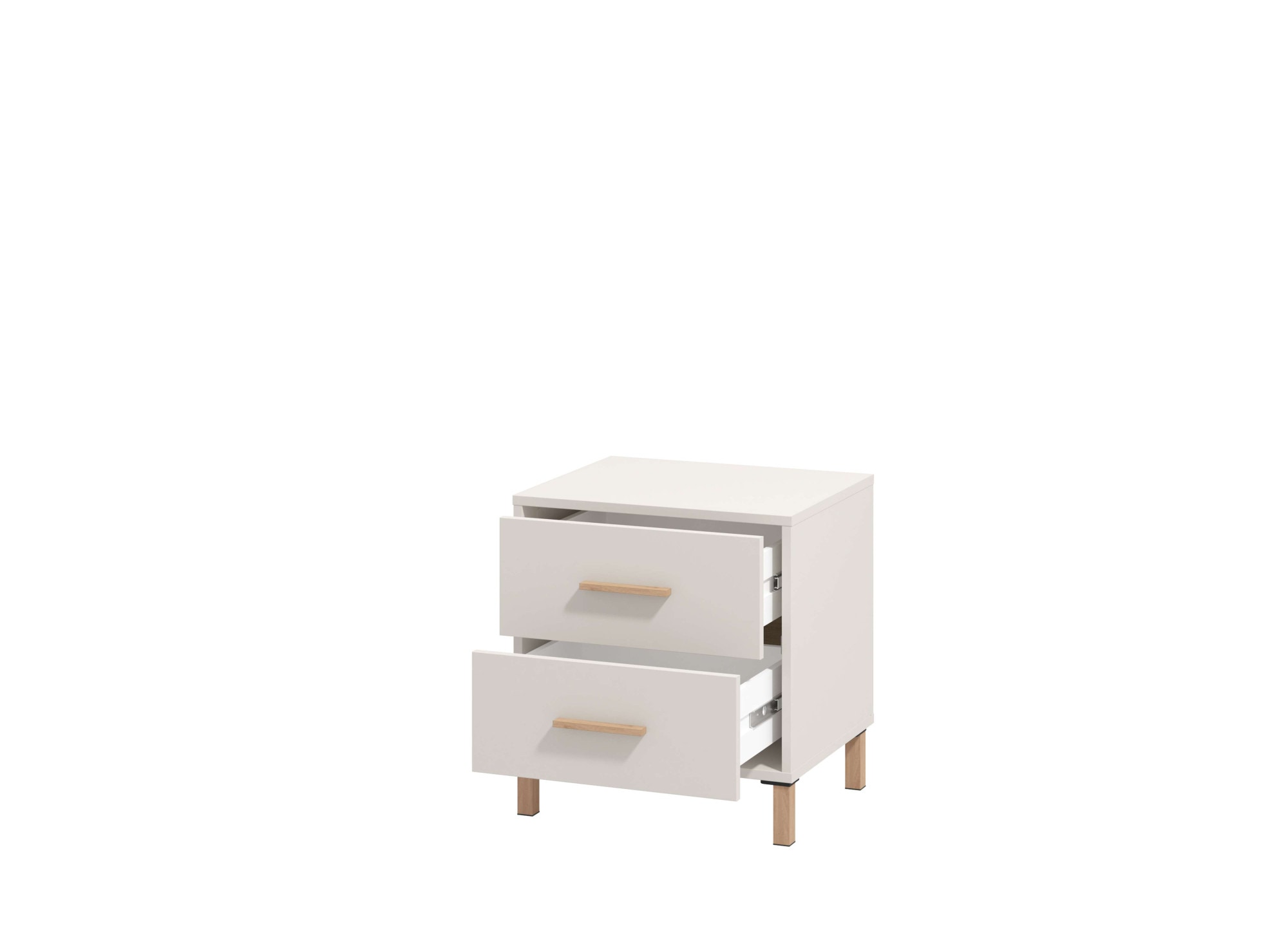 Home affaire Nachtkommode »Belfort Nachtschrank Nachttisch Made in Europe«, mit 2 oder 3 Schubladen, FSC®-zertifizierter, Trendfarbe cashmere