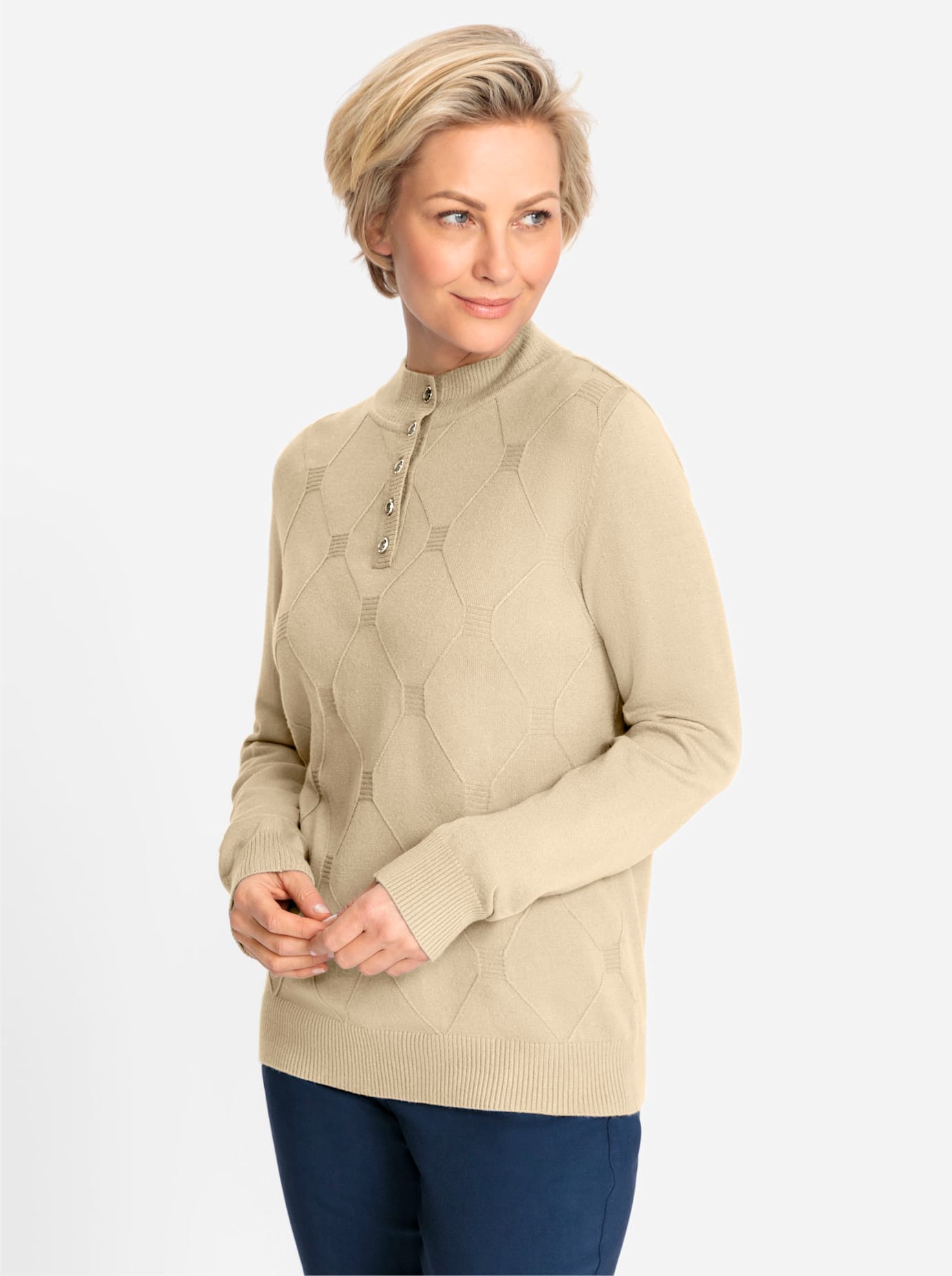 Classic Stehkragenpullover "Pullover"