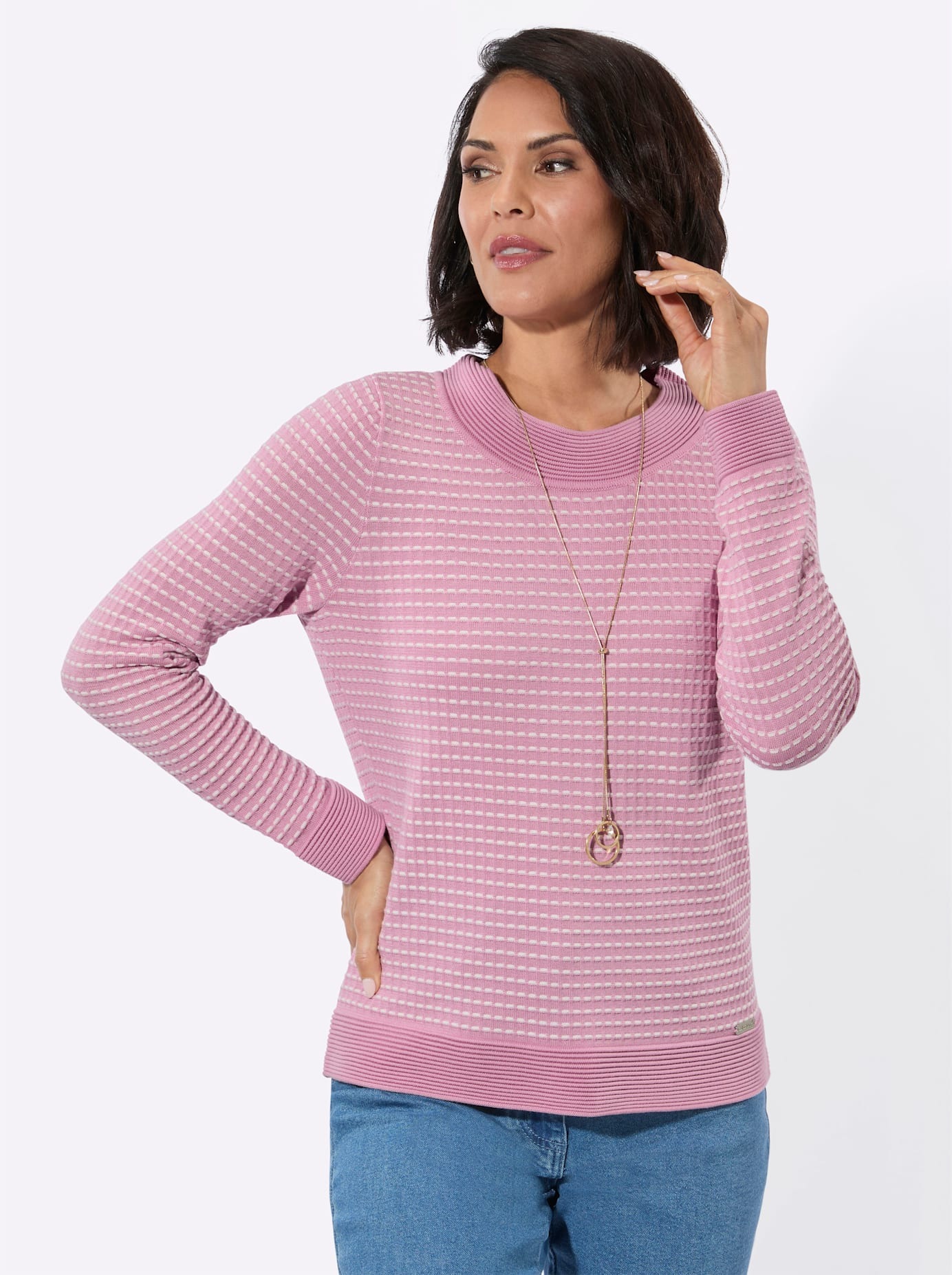 Casual Looks Rundhalspullover "Rundhals-Pullover"