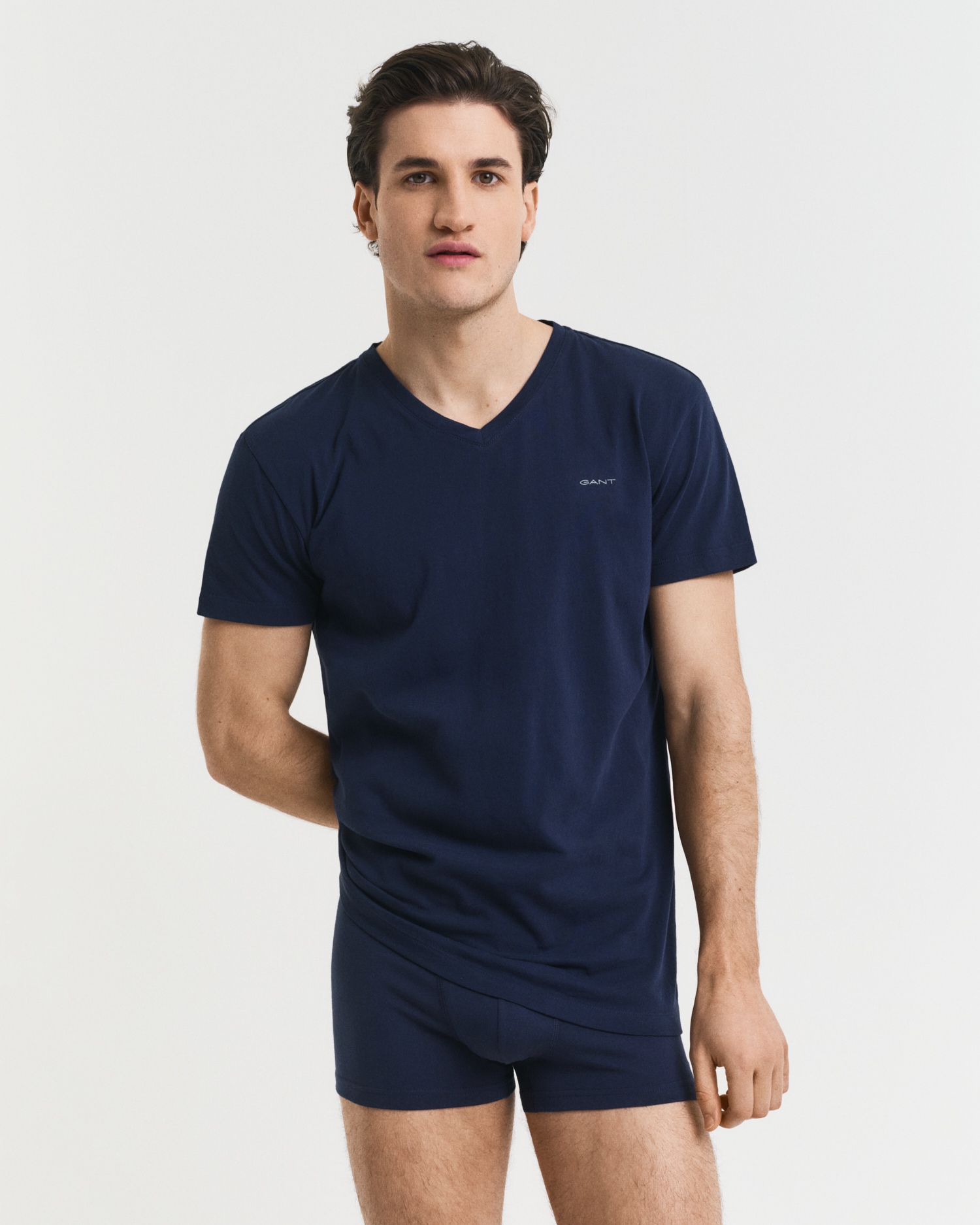 Gant Kurzarmshirt »V-NECK T-SHIRT 2-PACK«, Mit V-Ausschnitt