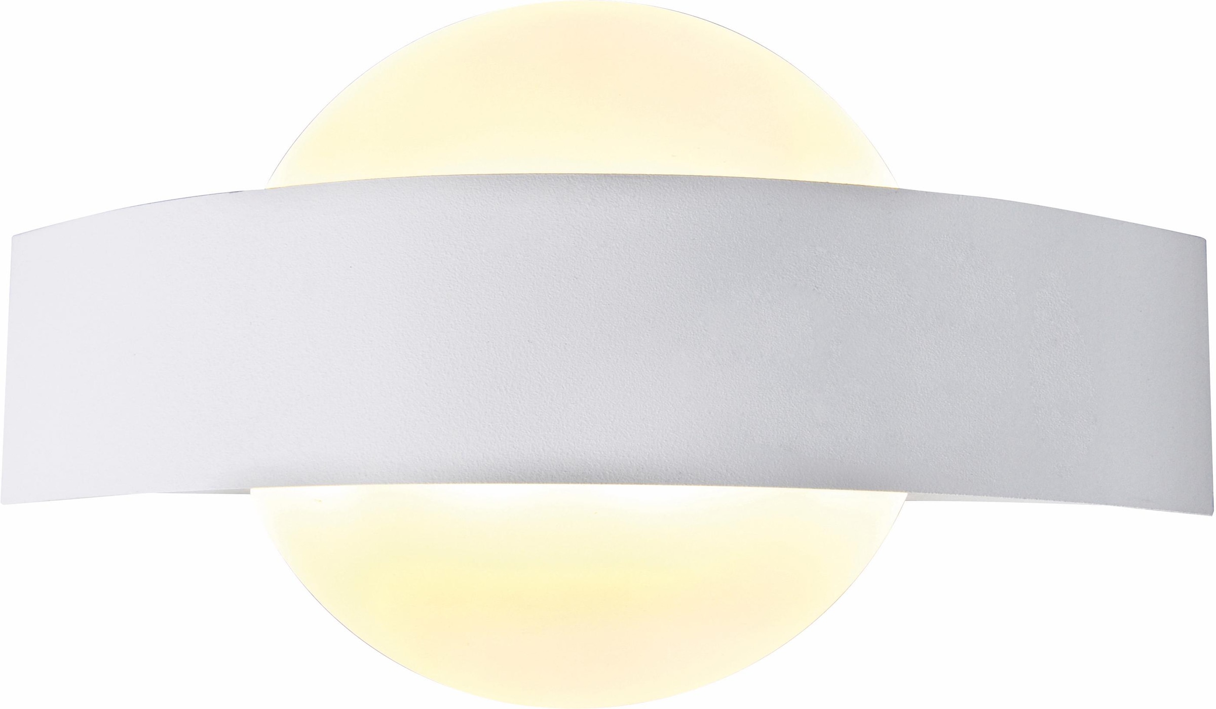 näve LED Wandleuchte »Stan«, 1 flammig-flammig, Effizienzklasse: E, weiß/satiniert, Metall/Acryl, l: 24cm, h: 13cm