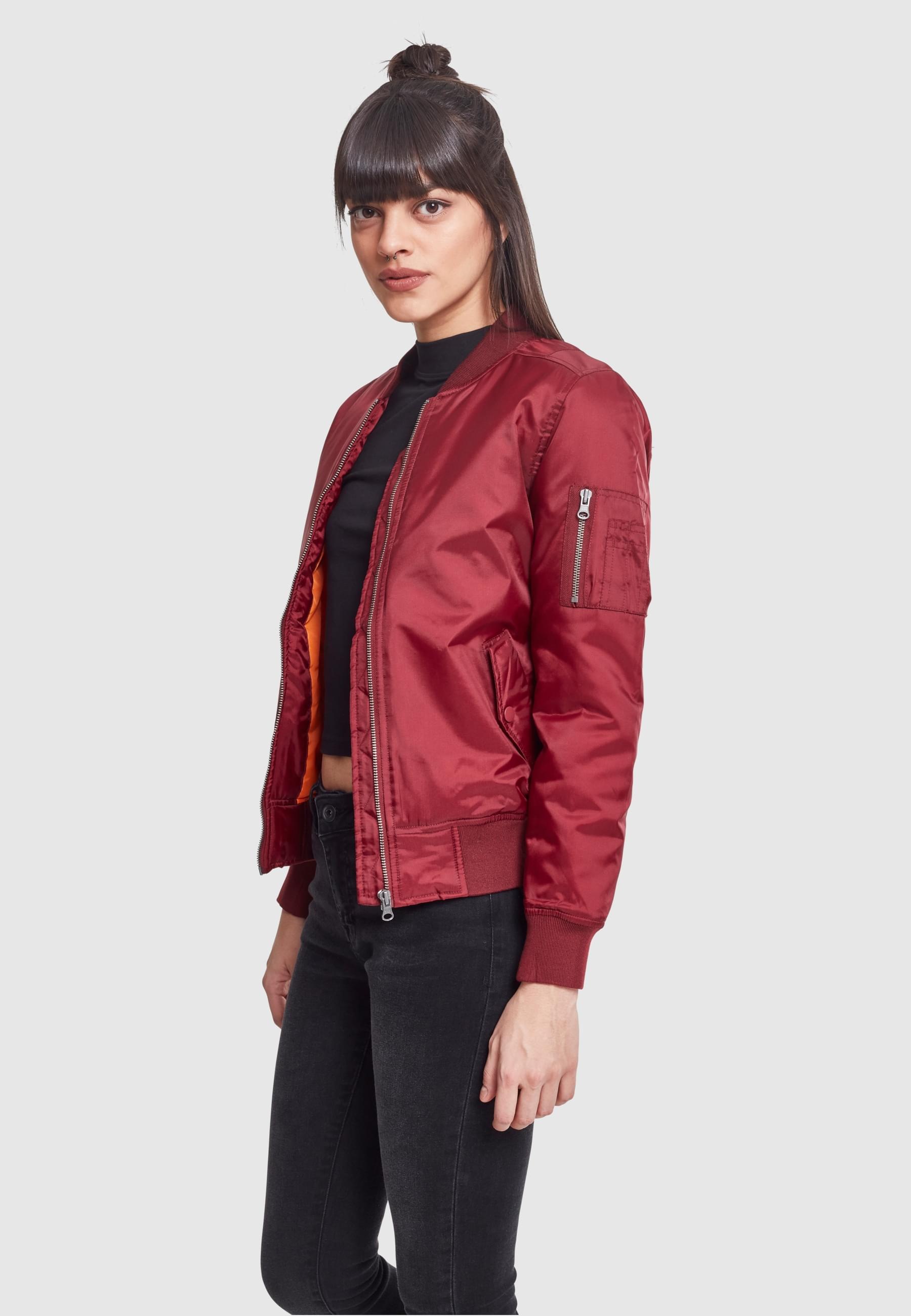 URBAN CLASSICS Allwetterjacke »Urban Classics Damen Ladies Basic Bomber Jacket«, (1 St.), ohne Kapuze
