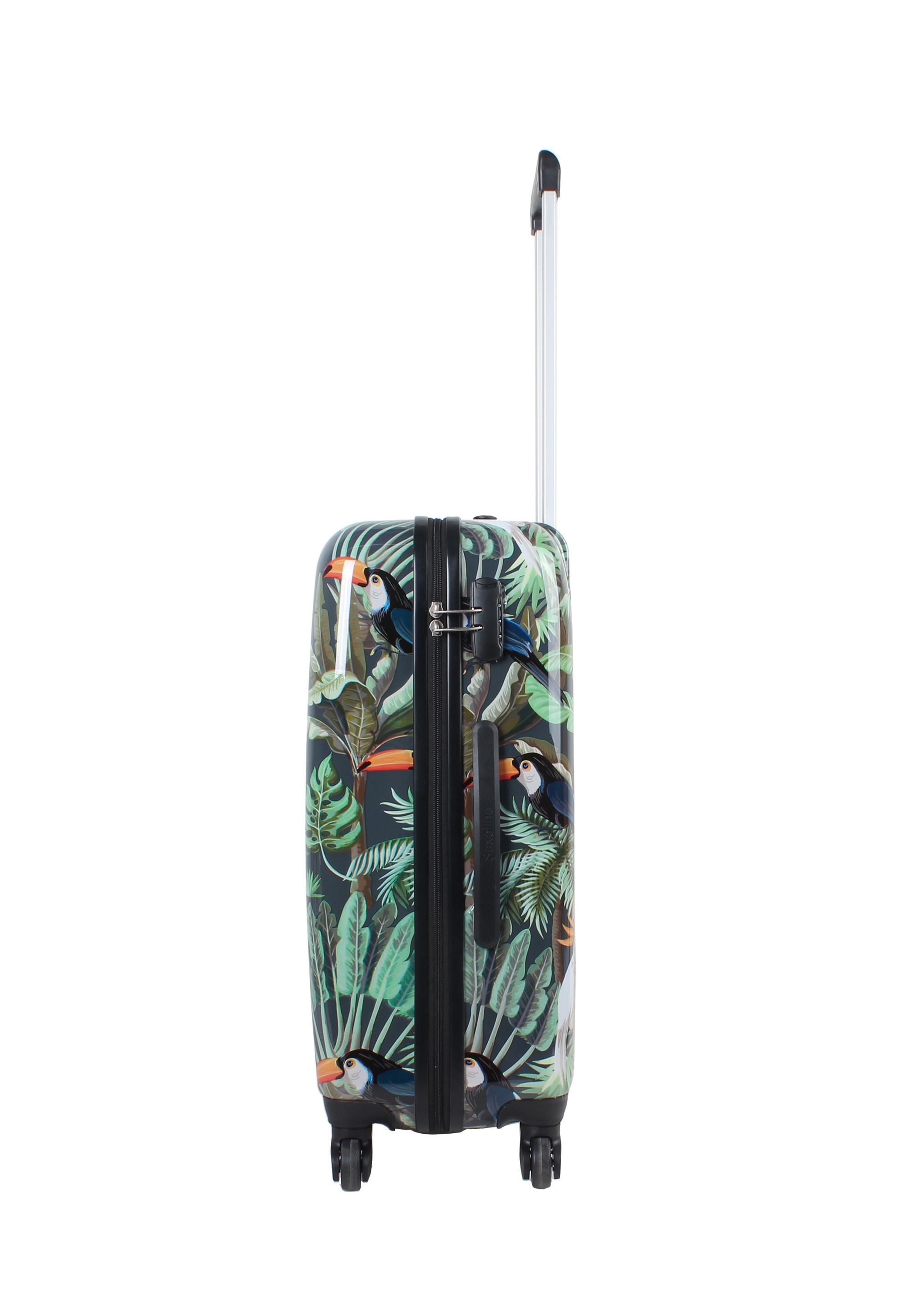 Saxoline® Koffer »Toucan«, mit Aluminium-Teleskop-Trolley-System