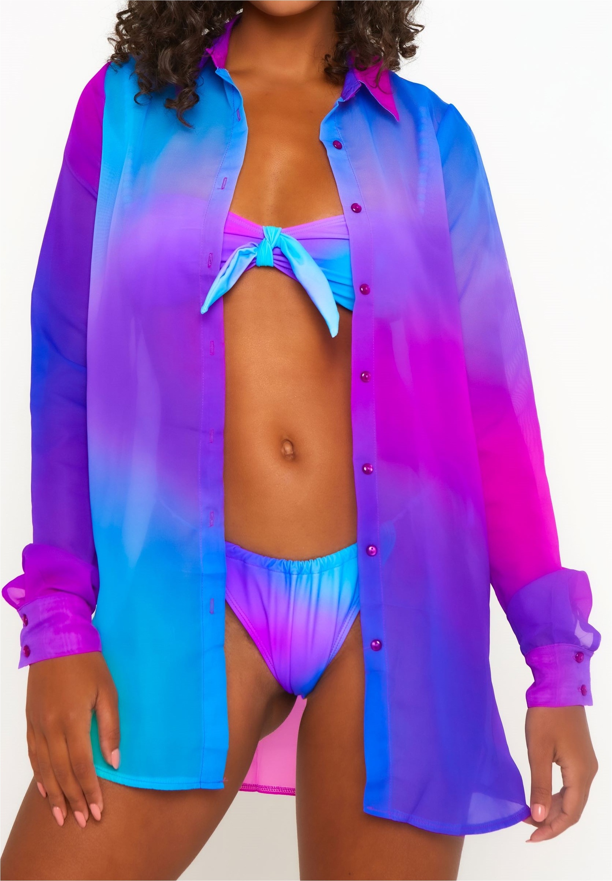 Moda Minx Langarmbluse "Club Tropicana Strandshirt", (1 tlg.), mit Kentkrag günstig online kaufen
