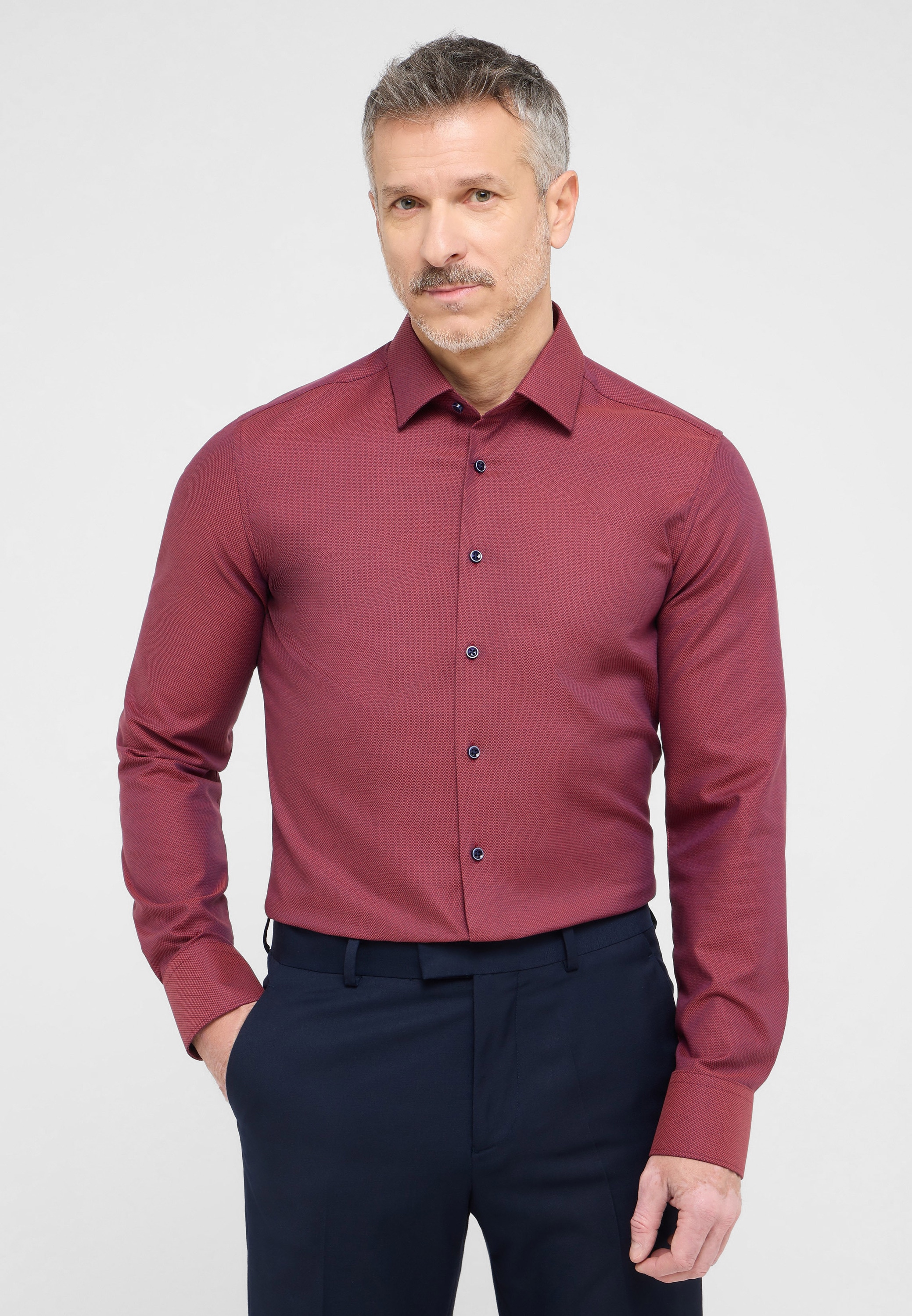 Eterna Langarmhemd "SLIM FIT", NON IRON (bügelfrei) günstig online kaufen