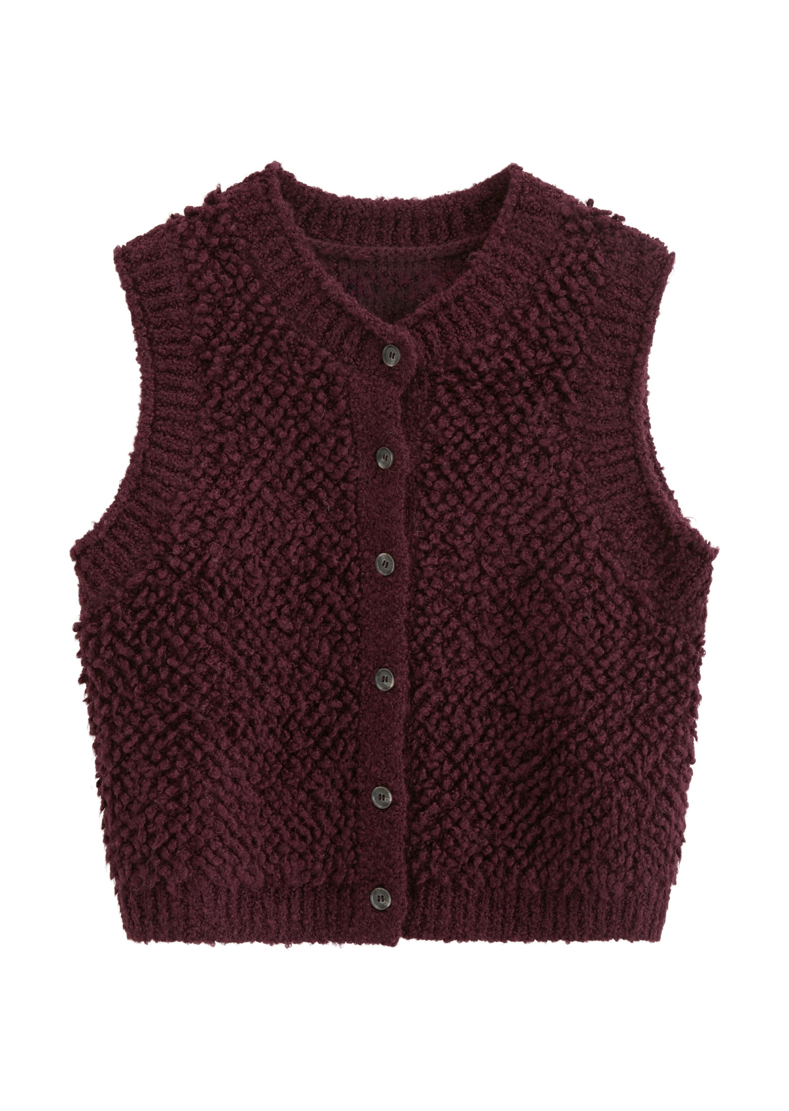 Marc O'Polo DENIM Strickweste »aus Baumwolle-Schurwolle-Viskose-Mix«