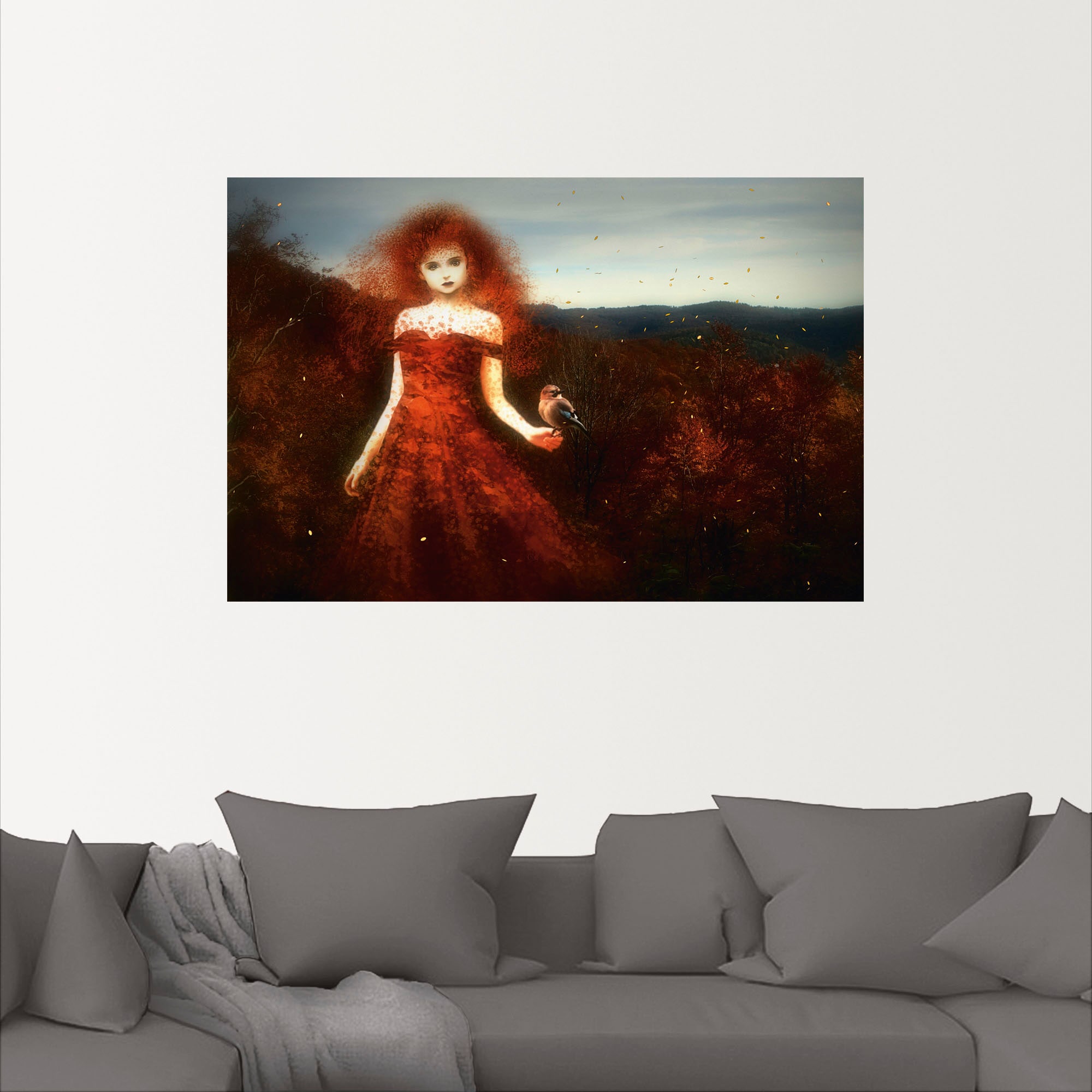 Artland Wandbild »Holla die Waldfee«, Märchenbilder, (1 St.), als Alubild, Leinwandbild, Wandaufkleber oder Poster in versch. Größen