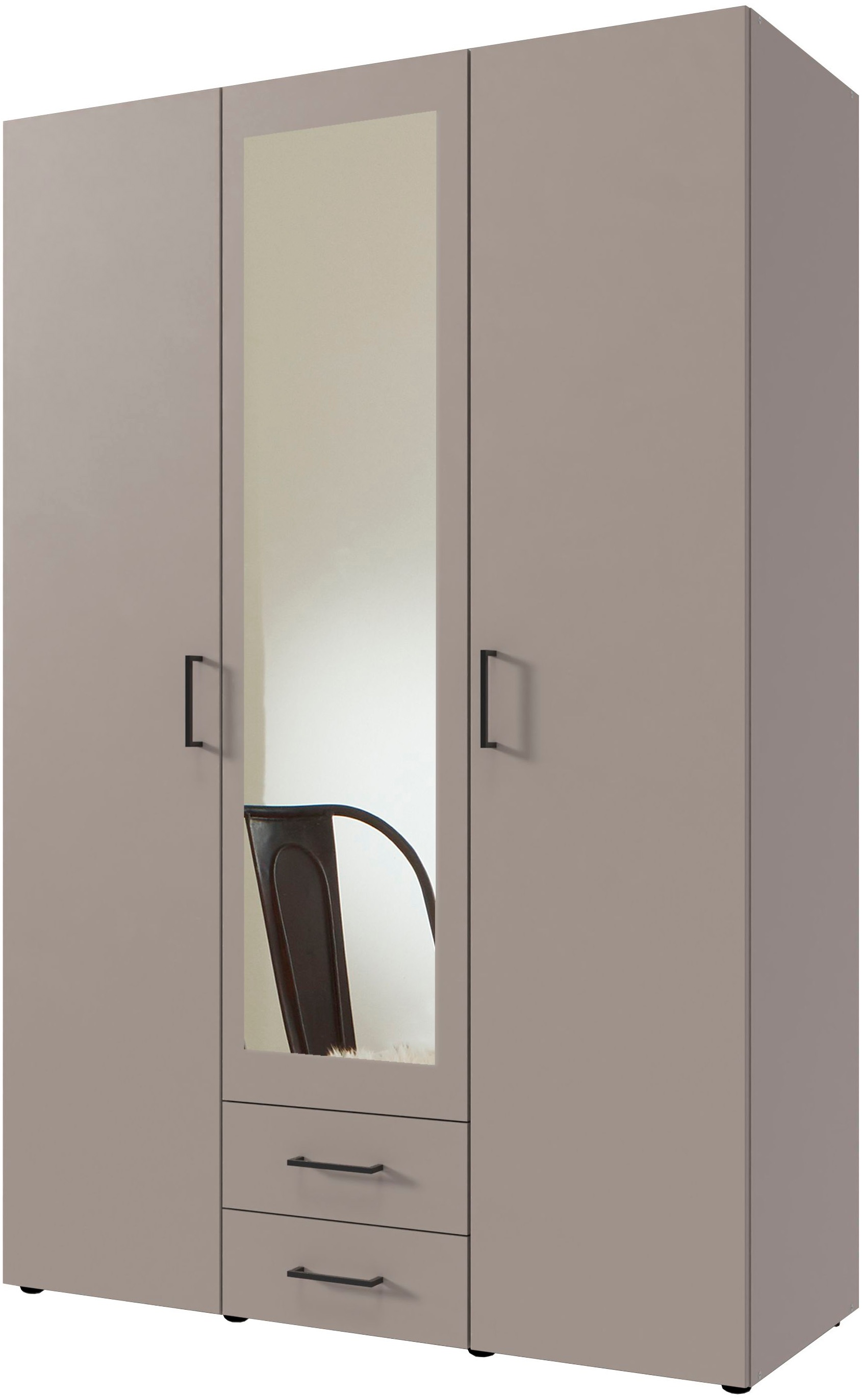 Wimex Drehtürenschrank "Mugano" mit langen oder kurzen Griffen aus Metall, günstig online kaufen