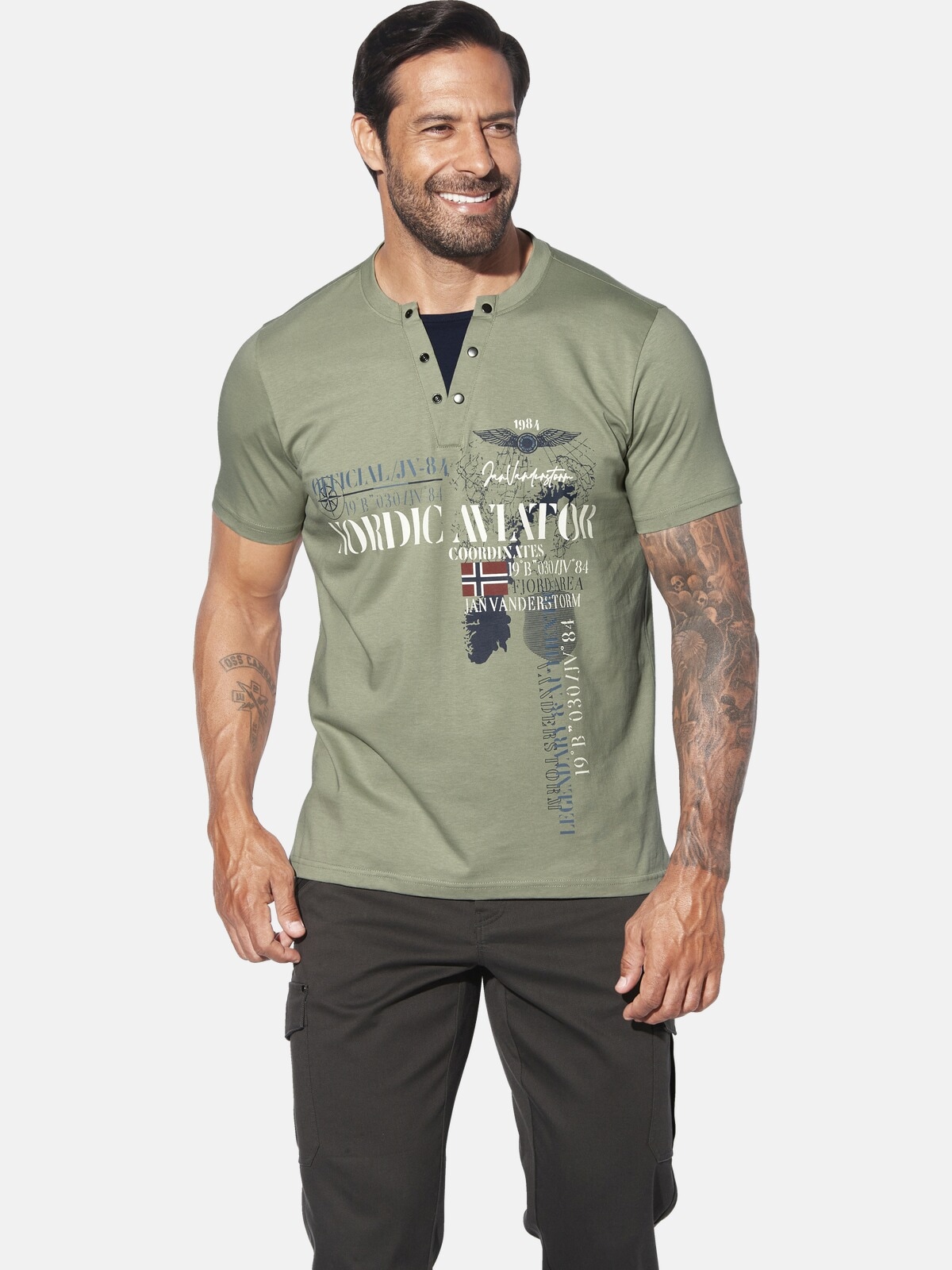 Jan Vanderstorm T-Shirt "T-Shirt ULJAS" günstig online kaufen