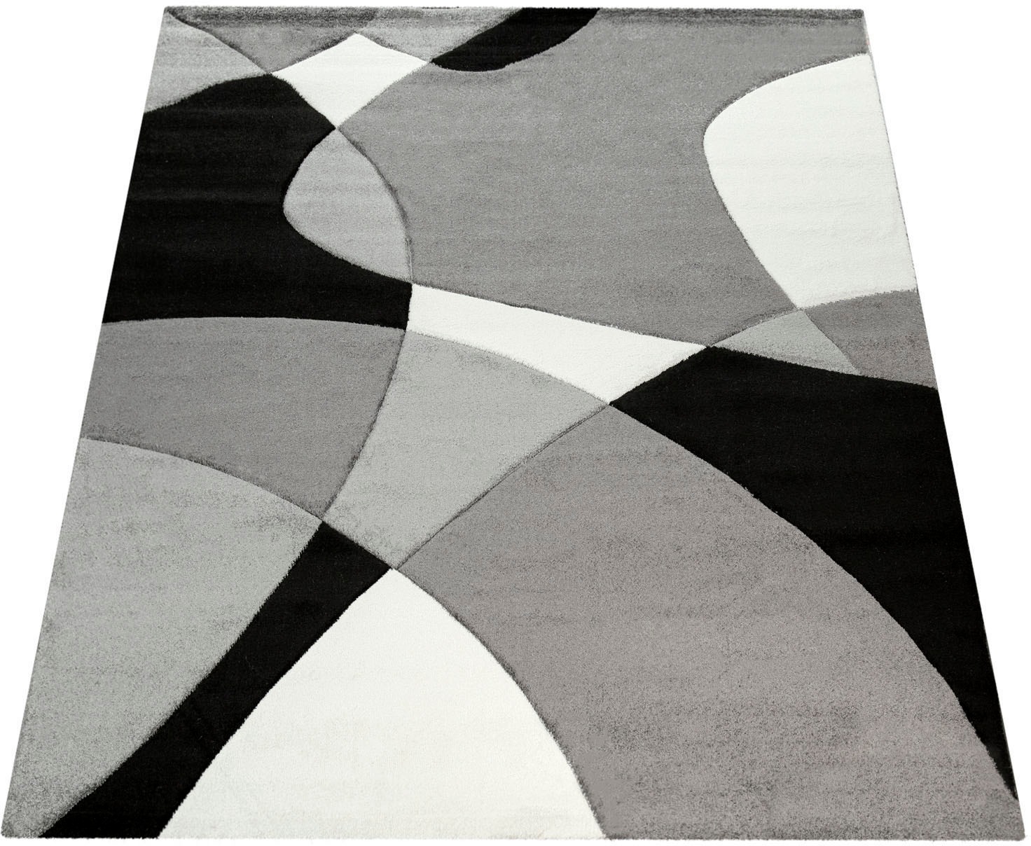 Paco Home Teppich "Diamond 664" rechteckig 15 mm Höhe 3D-Design, Kurzflor, günstig online kaufen