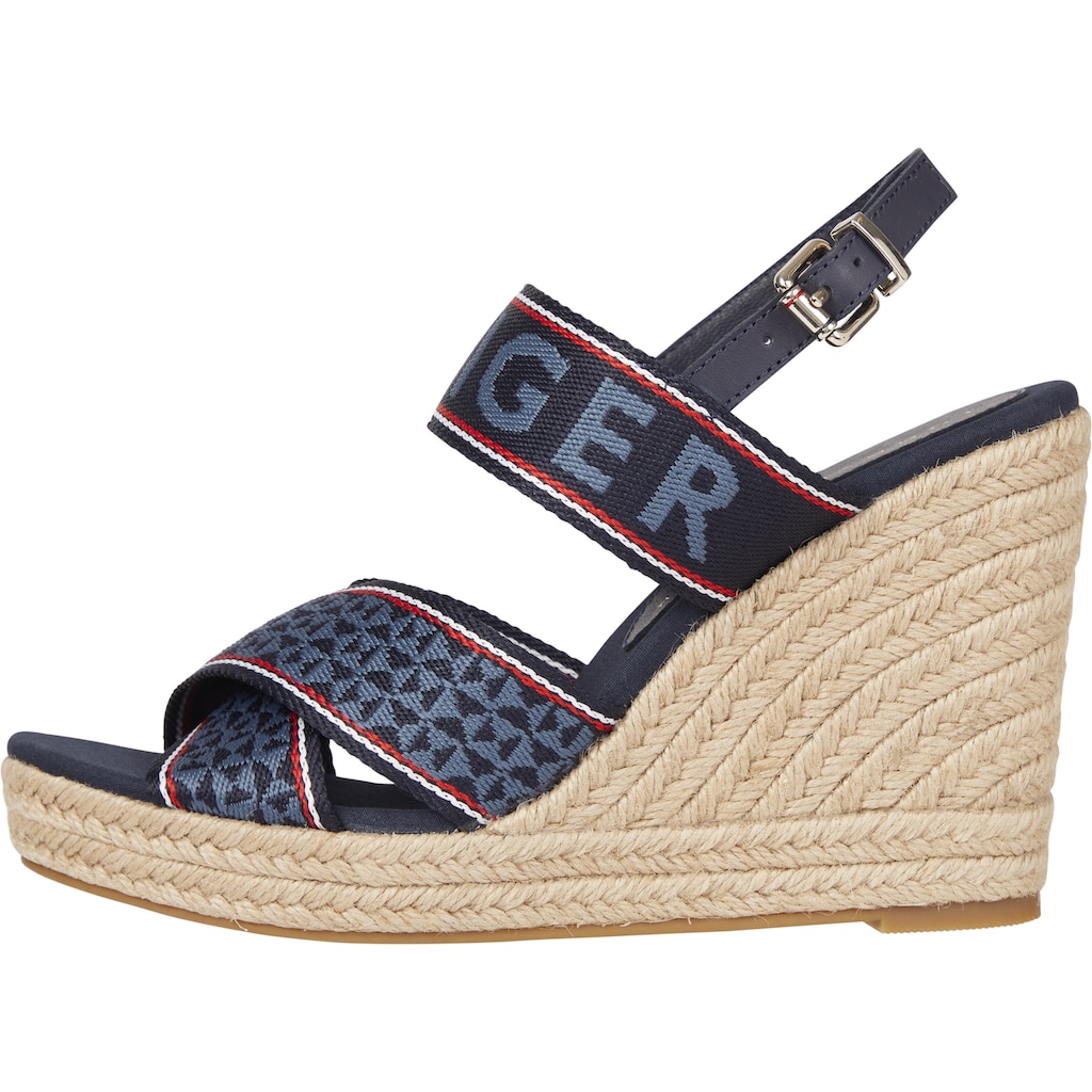 Tommy Hilfiger High-Heel-Sandalette »TOMMY WEBBING HIGH WEDGE SANDAL«