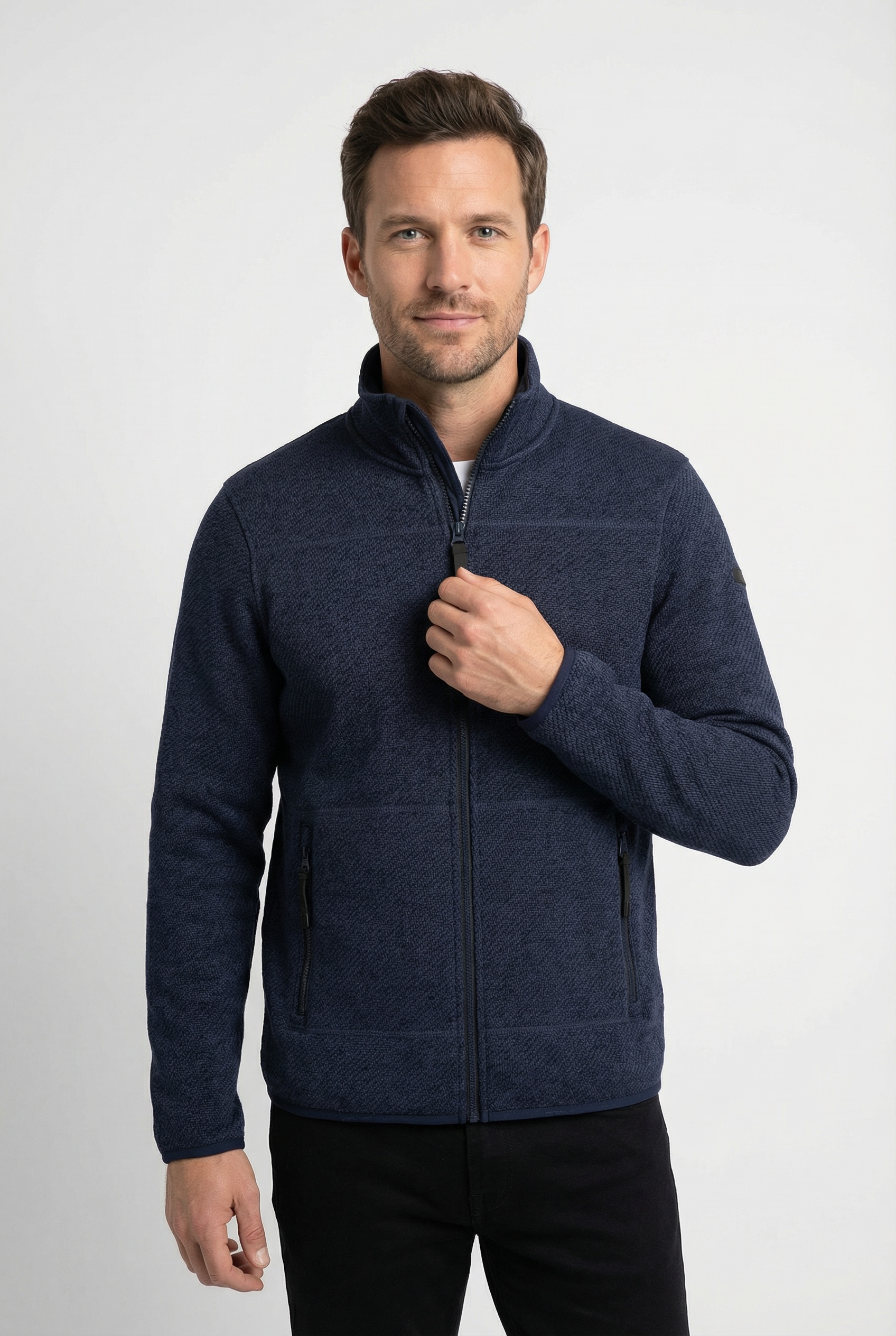 Icepeak Fleecejacke "AGEN" schnell trocknendes Material, aus Polyester, auch in großen Größen