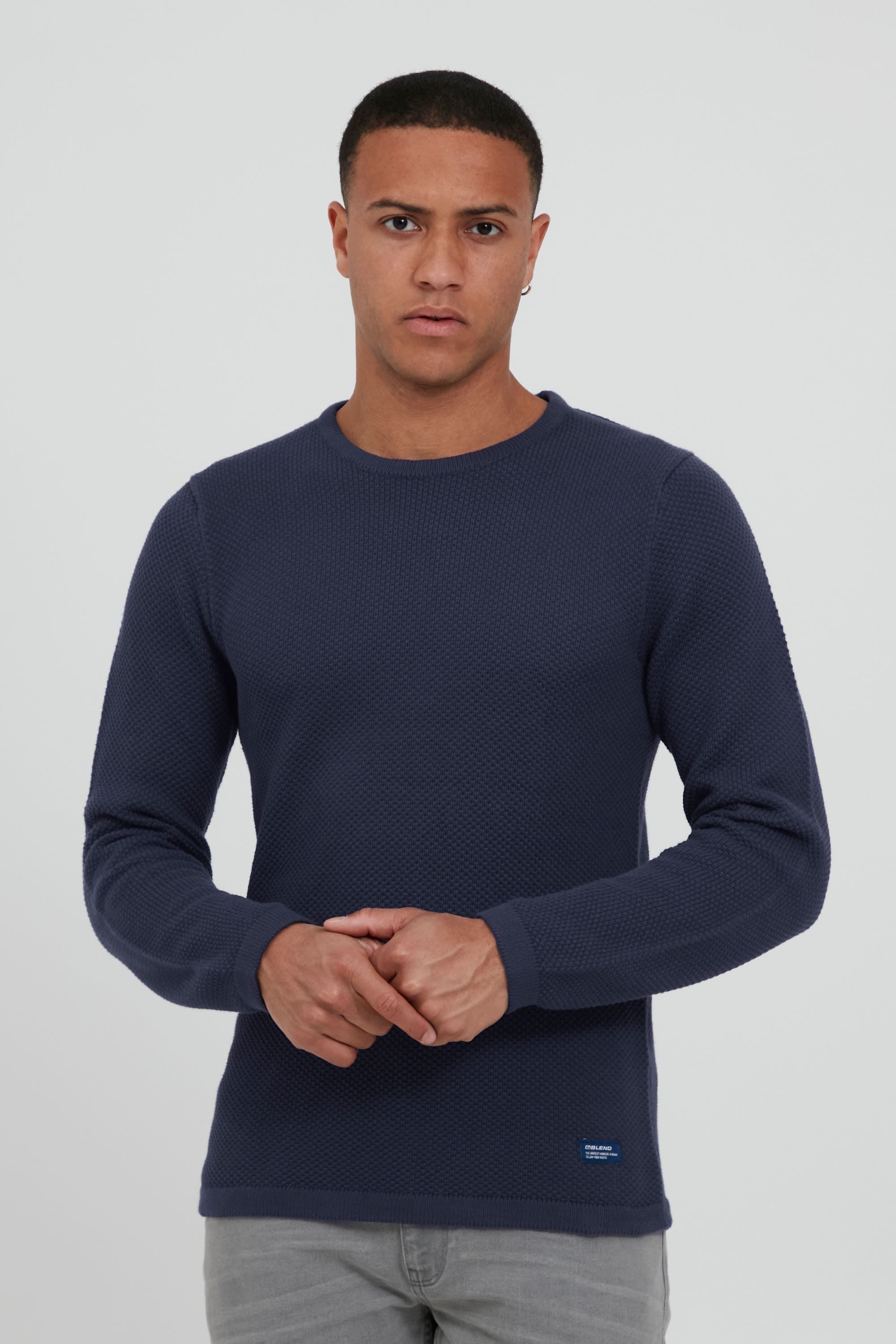 Blend Strickpullover "BHAlfons" Stilvoller Grobstrick-Pullover mit Rundhals günstig online kaufen