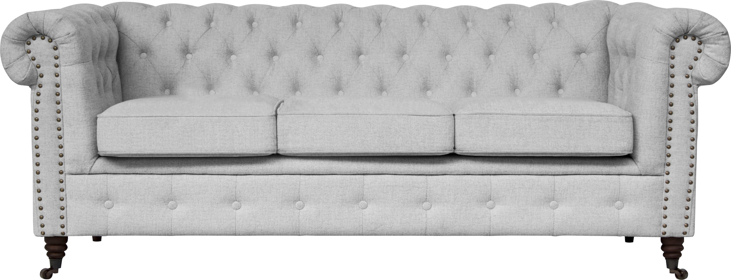 Home affaire Chesterfield-Sofa "Aarburg", aufwändige Knopfheftung und Ziernägel im Chesterfield-Design