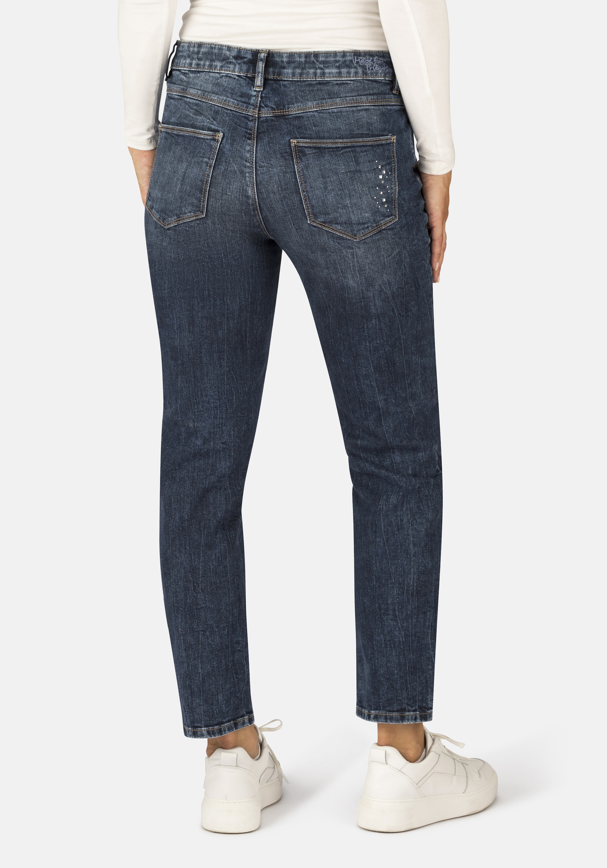 STOOKER WOMEN 5-Pocket-Jeans »Zermatt Denim Indigo Straight Fit«, Straight Fit Casual Clean Wash Denim Jeans für Damen