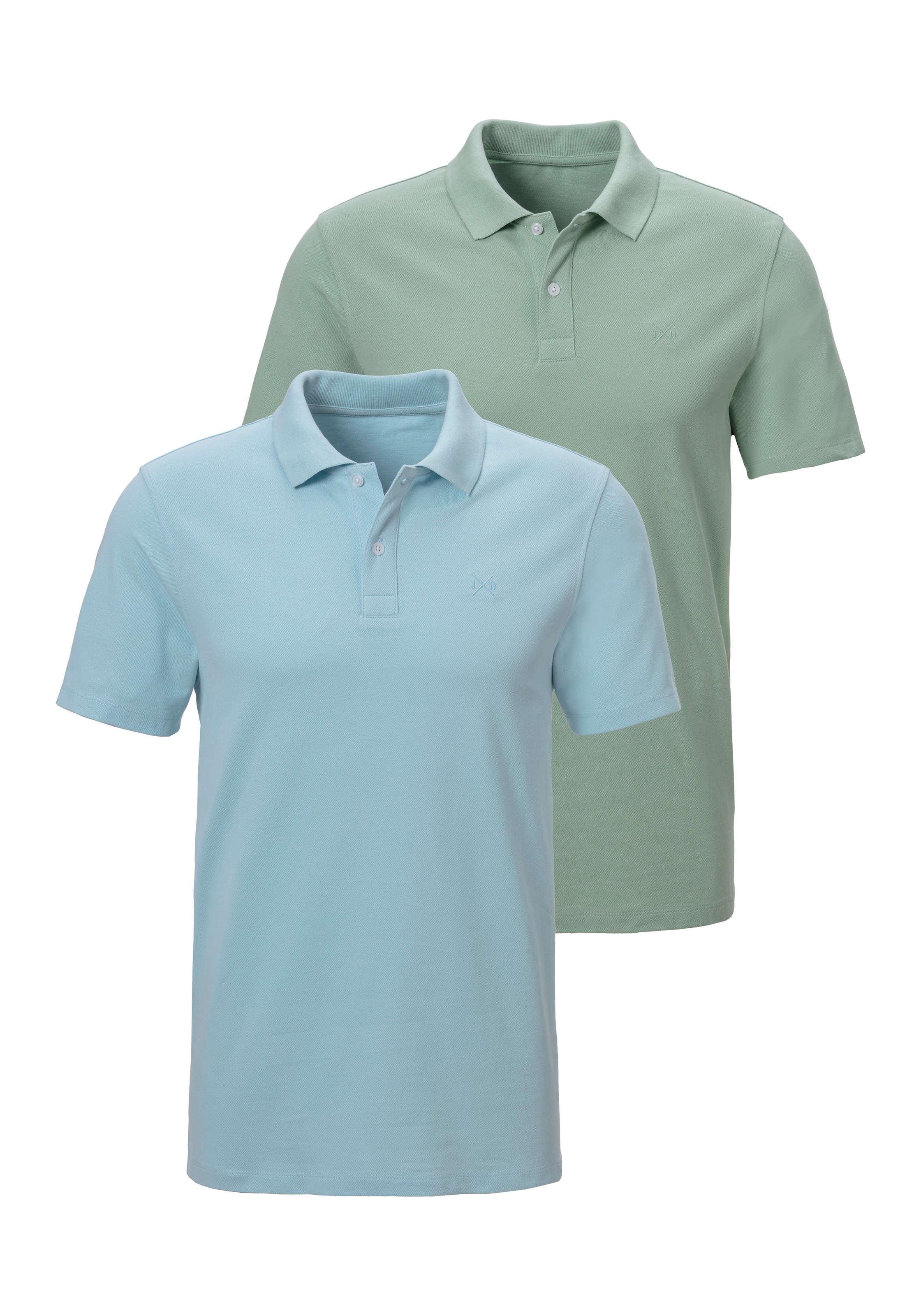 John Devin Poloshirt, (2 tlg., im-2er-Pack), mit dezenter- hochwertiger Logostickerei - 2er-Sparpack