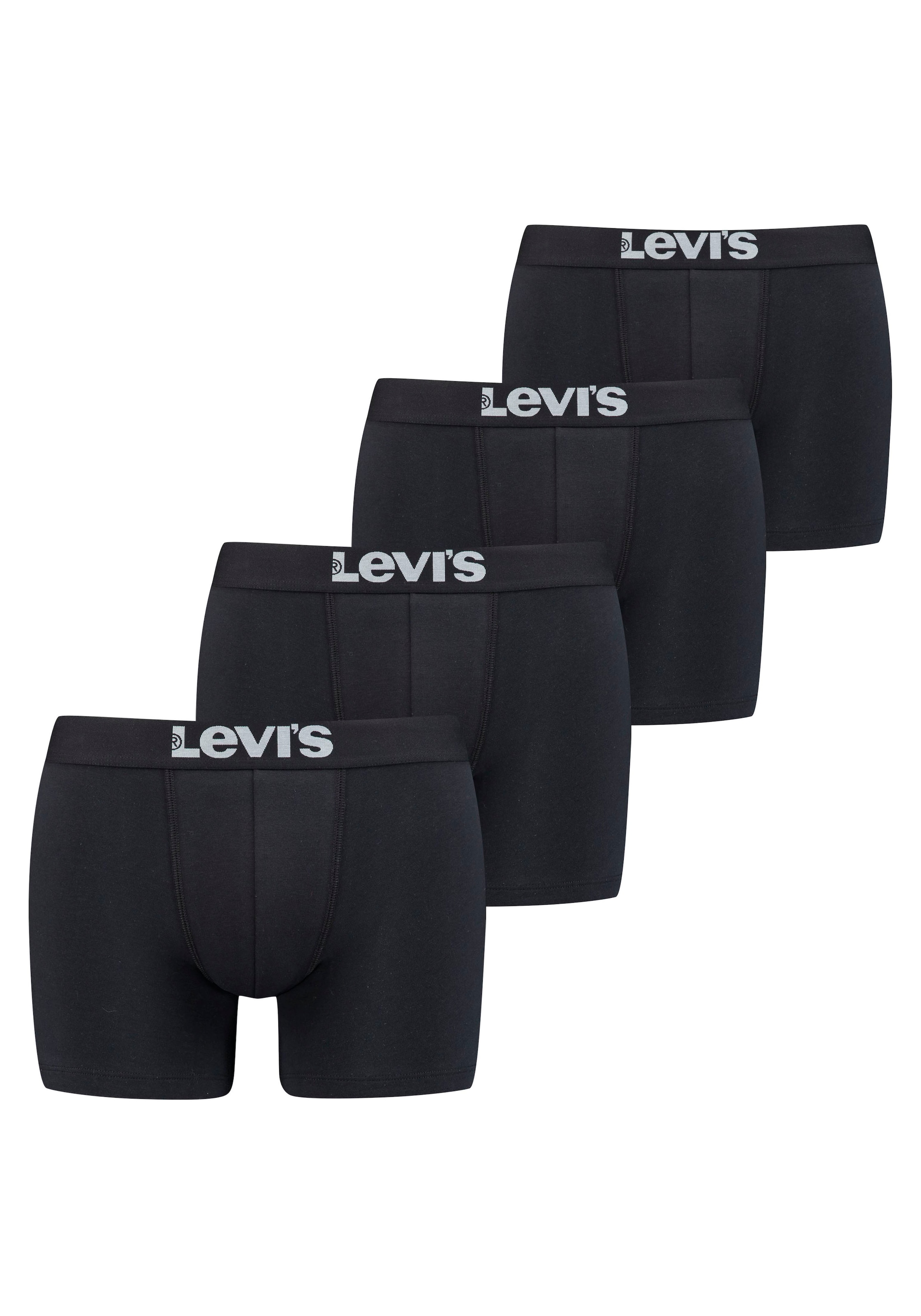 Boxershorts, (Packung, 4er-Pack), mit breitem Logobund