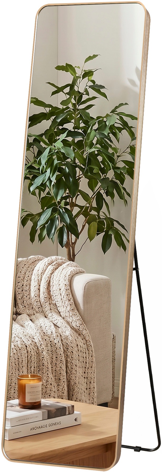 OTTO home Spiegel »Standspiegel Addrik, wahlweise in 2 Größen 150x40cm oder 160x50cm« Ganzkörperspiegel mit Sicherheitsglas, in verschiedenen Farben