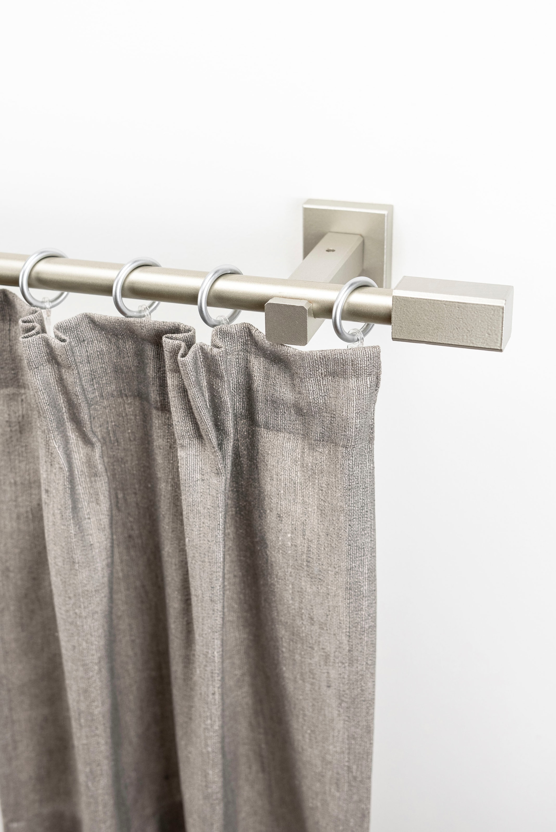 GARESA Gardinenstange "CUBUS" Ø 20 mm 1 läufig-läufig Wunschmaßlänge;Träger günstig online kaufen