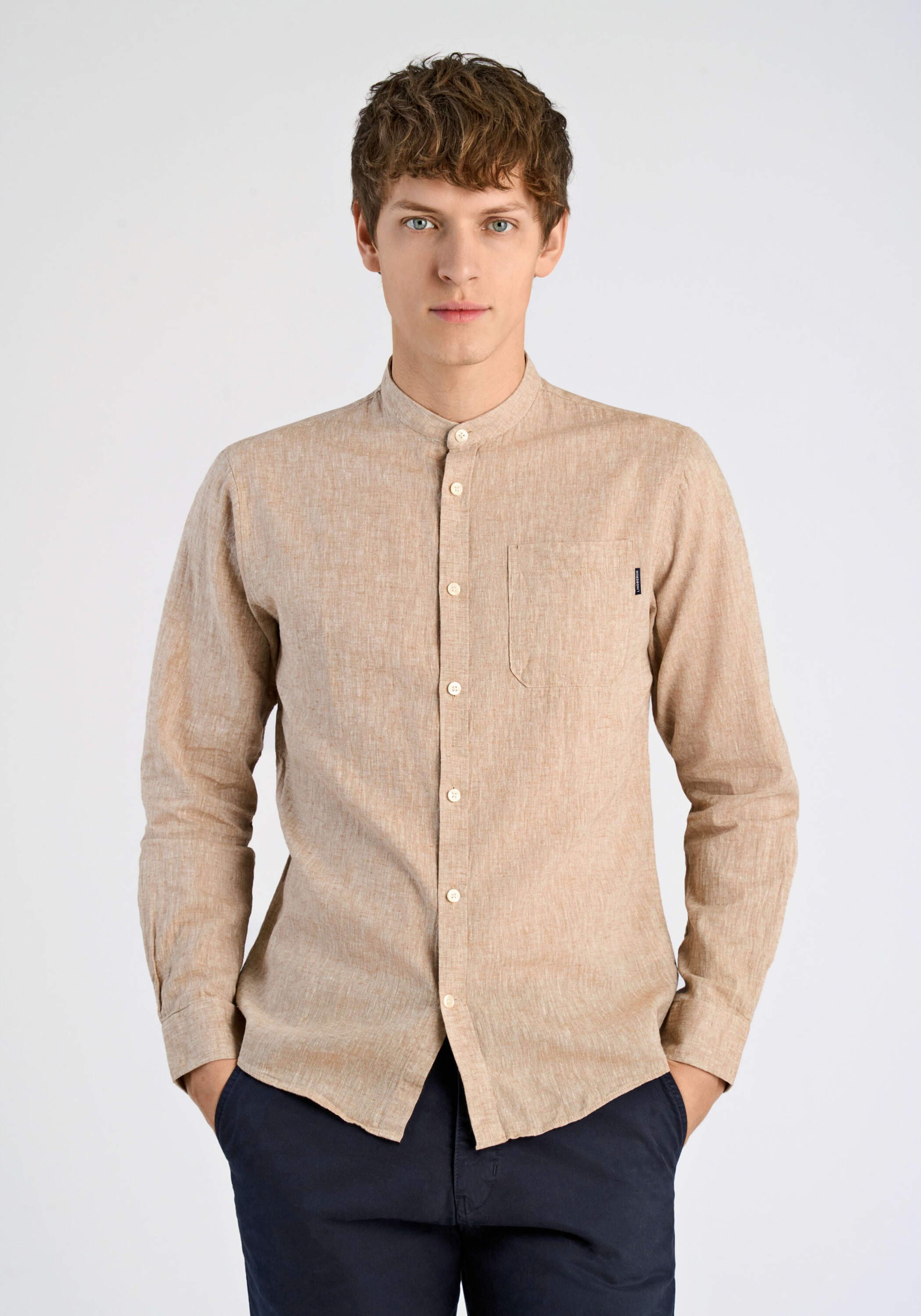 LINDBERGH Leinenhemd "Leinenhemd (Langarm) Relaxed Fit"