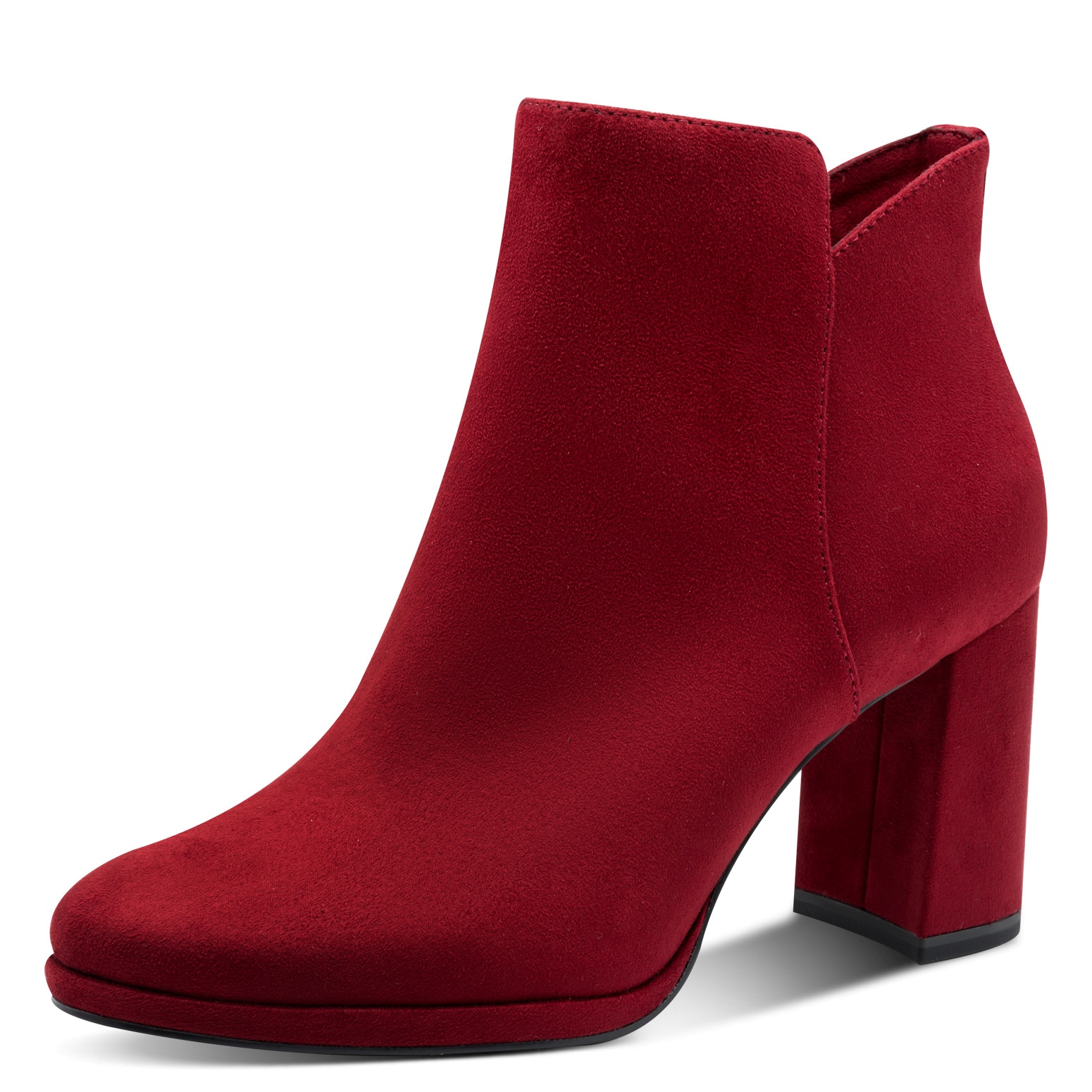 Tamaris Stiefelette, Blockabsatz, Abendschuh, Festtagsschuh in veganer Vera günstig online kaufen