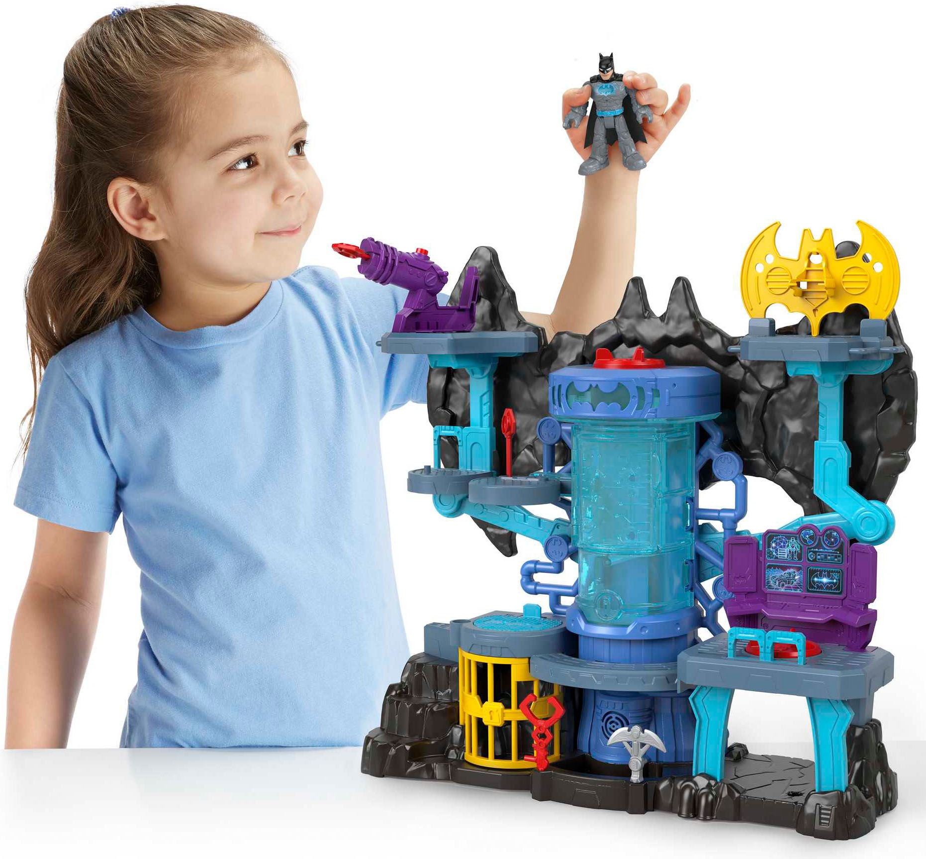 Mattel® Spielwelt »Imaginext DC Super Friends Bat-Tech Batcave«, inklusive Batman-Figur, Licht und Sound