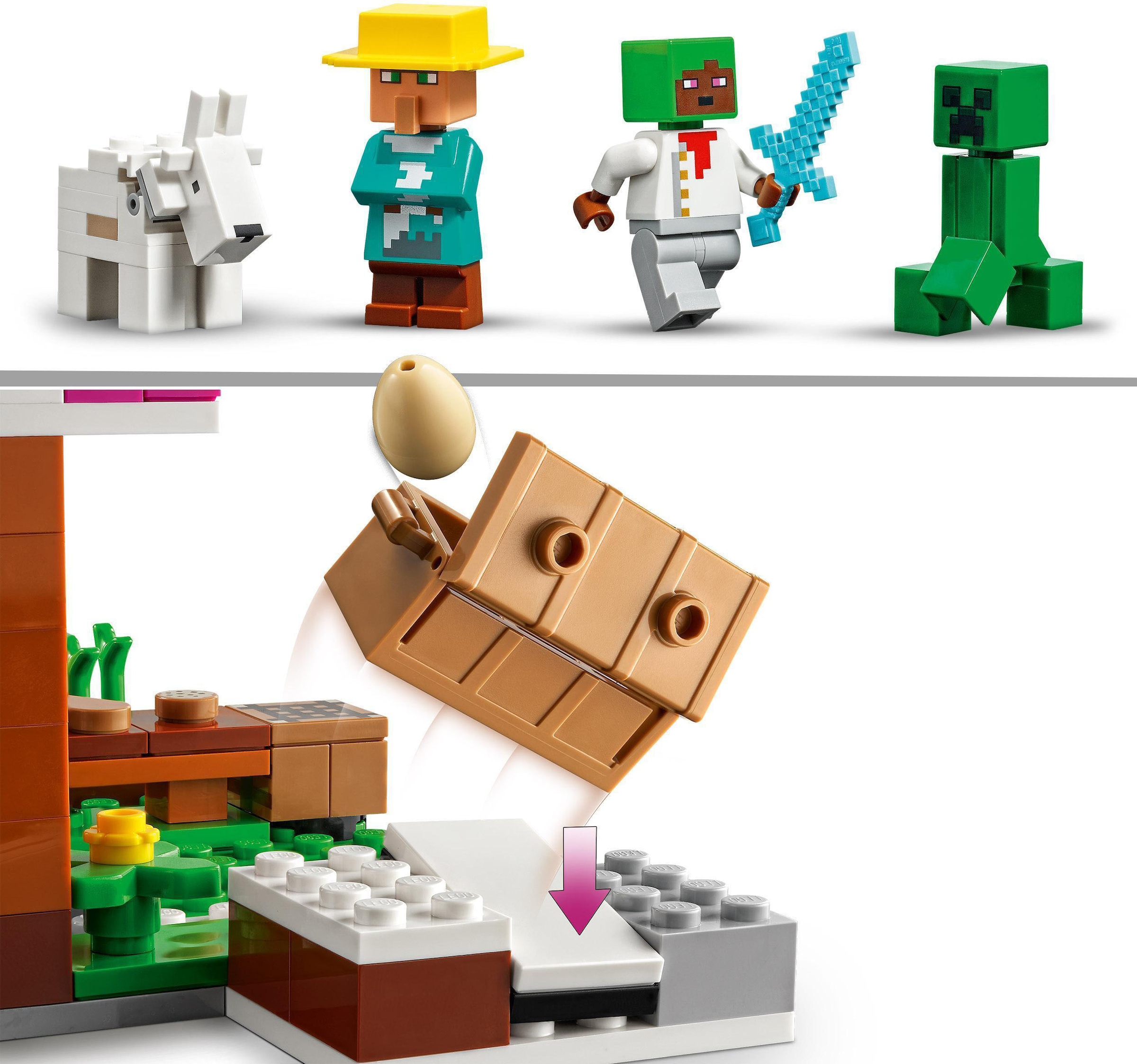 LEGO® Konstruktionsspielsteine »Die Bäckerei (21184), LEGO® Minecraft«, (154 St.), Made in Europe