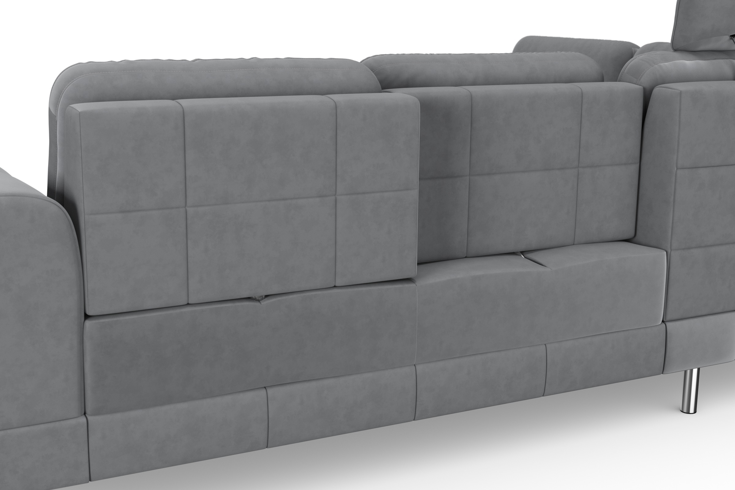 sit&more Ecksofa »Bendigo L-Form«, inklusive Sitztiefenverstellung, Bodenfreiheit 12 cm, in 2 Fußfarben