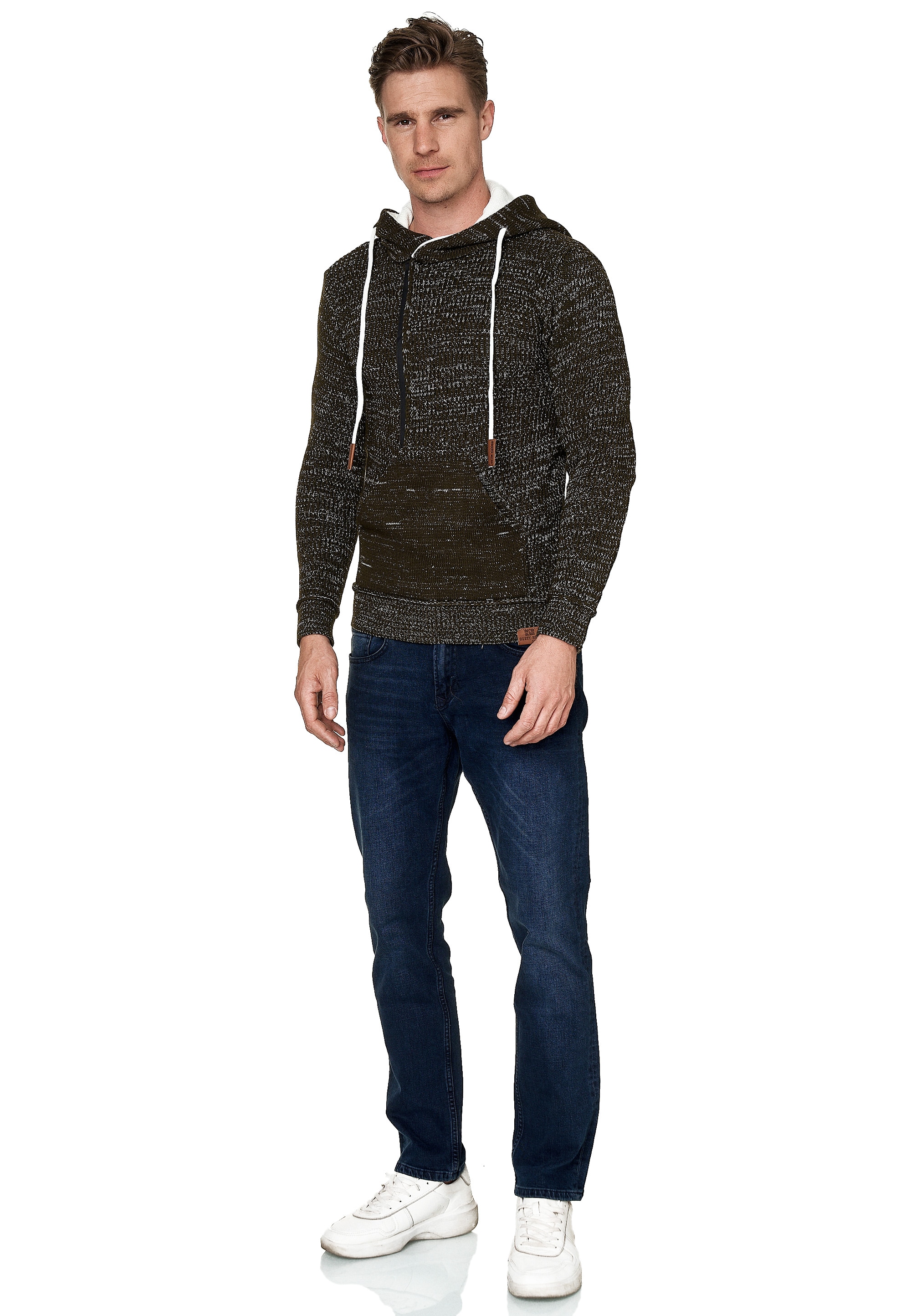 Rusty Neal Kapuzensweatshirt, mit stylischem Ausschnitt
