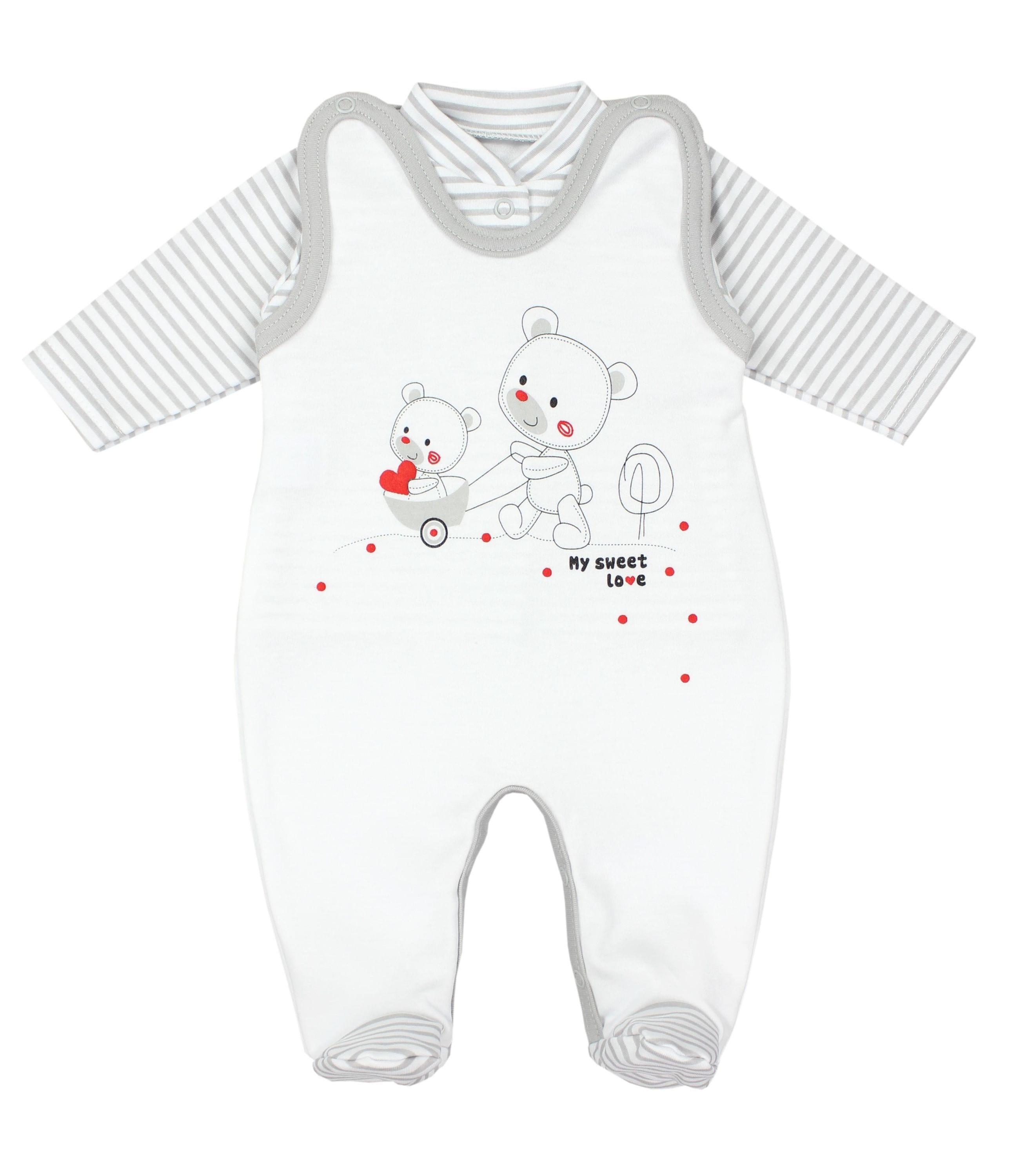 TupTam Strampler "Set Baby Unisex Strampler-Set mit Aufdruck Spruch 2-tlg"