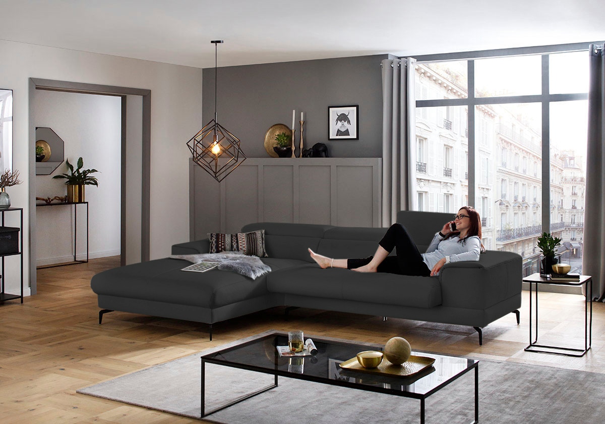 W.SCHILLIG Ecksofa "piedroo, Designsofa mit tollem Sitzkomfort, L-Form" Kop günstig online kaufen